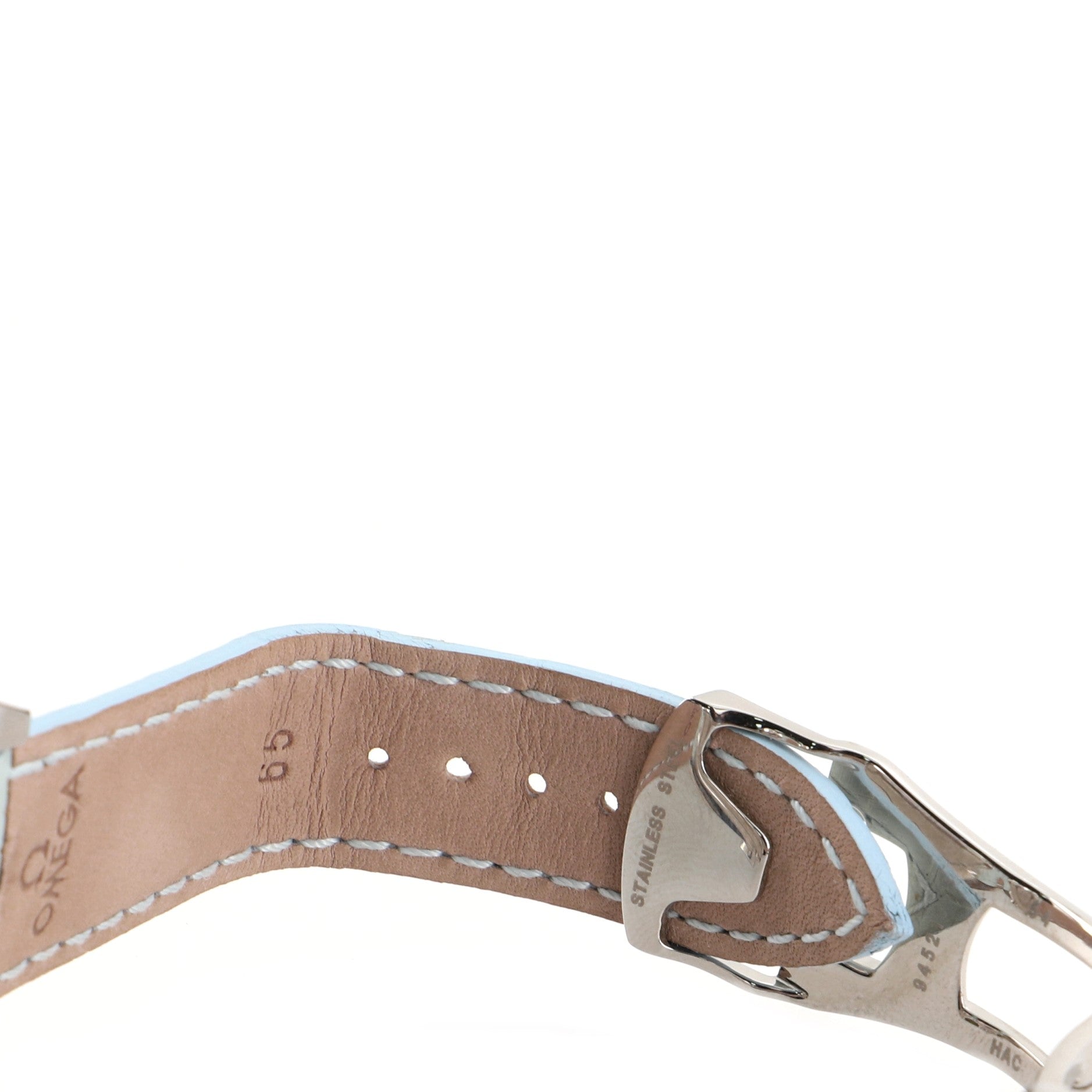 Omega Speedmaster Reduced Chronograph Automatic Watch Stainless Steel and Alligator with Mother of Pearl 39