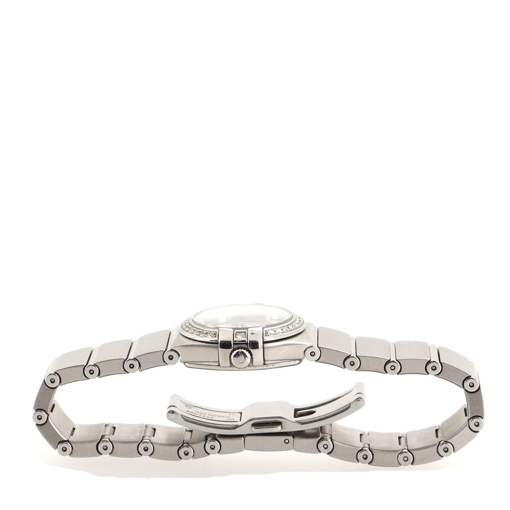 Omega Constellation Orbis Star Quartz Stainless Steel with Diamond Bezel and Mother-of-Pearl 24 Watch