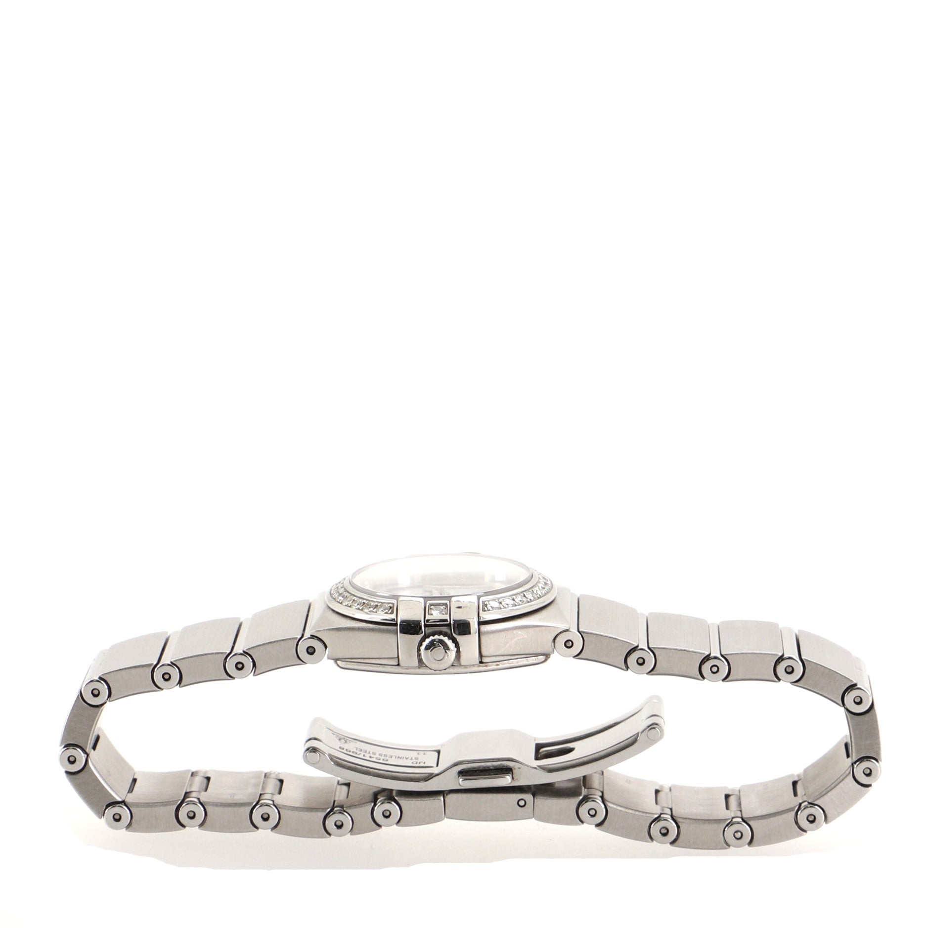 Omega Constellation Orbis Star Quartz Stainless Steel with Diamond Bezel and Mother-of-Pearl 24 Watch