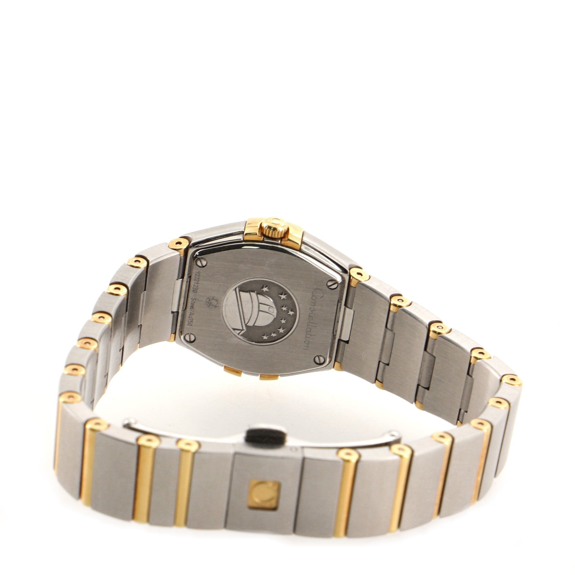 Omega Constellation Orbis Star Quartz Watch Stainless Steel and Yellow Gold with Diamond Bezel and Mother-of-Pearl 24
