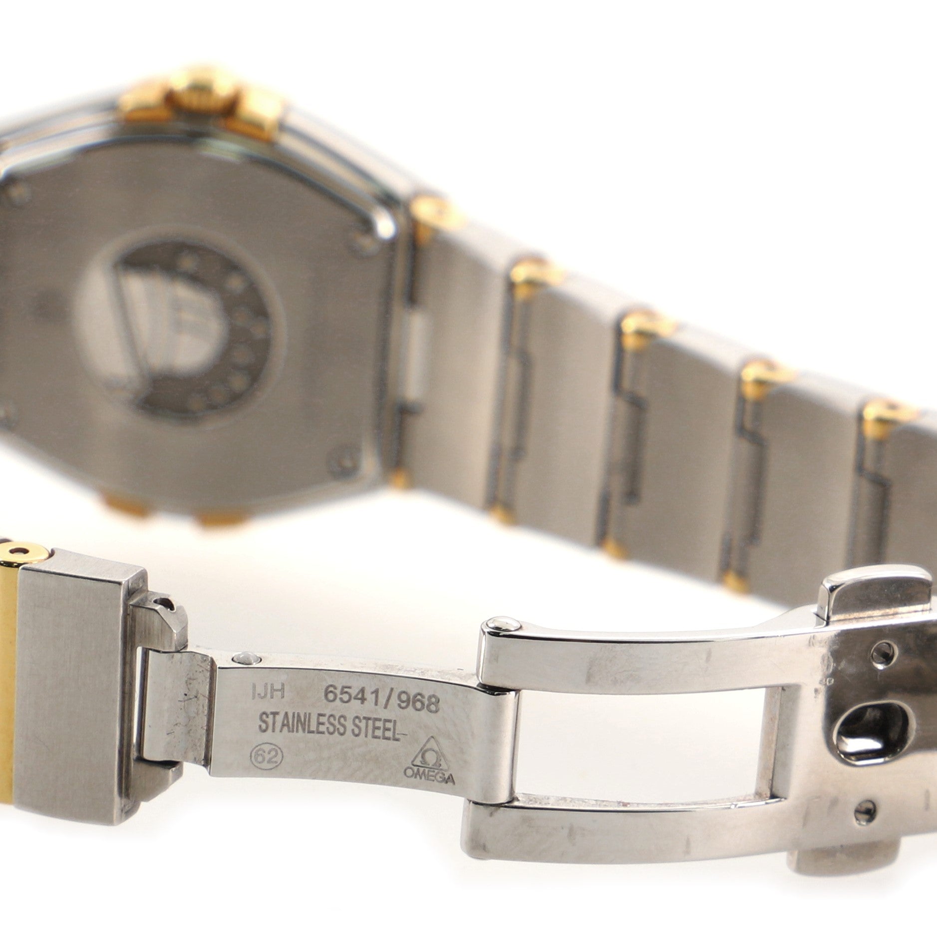 Omega Constellation Orbis Star Quartz Watch Stainless Steel and Yellow Gold with Diamond Bezel and Mother-of-Pearl 24