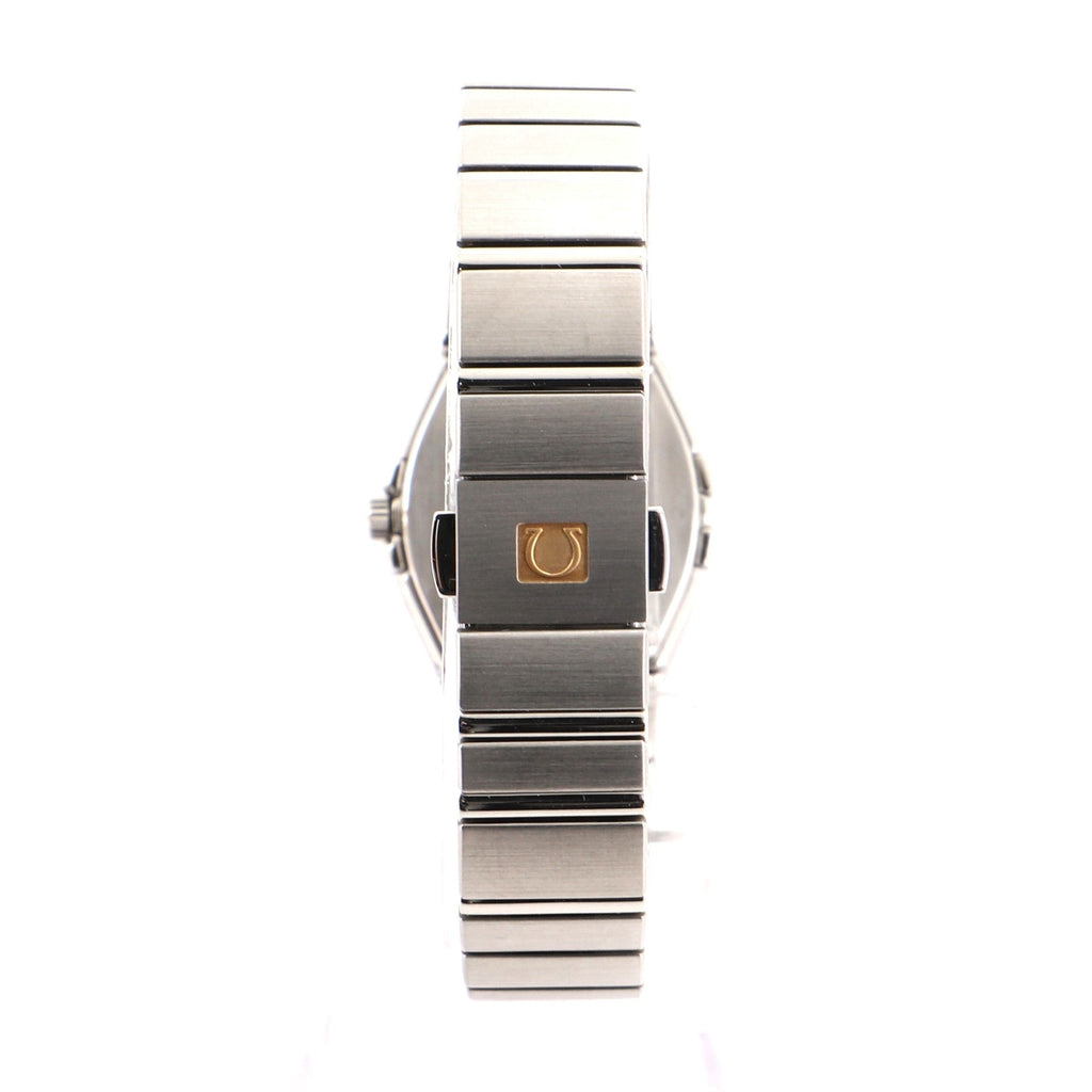 Omega Constellation Orbis Star Quartz Watch Stainless Steel and White Gold with Diamond Bezel 24
