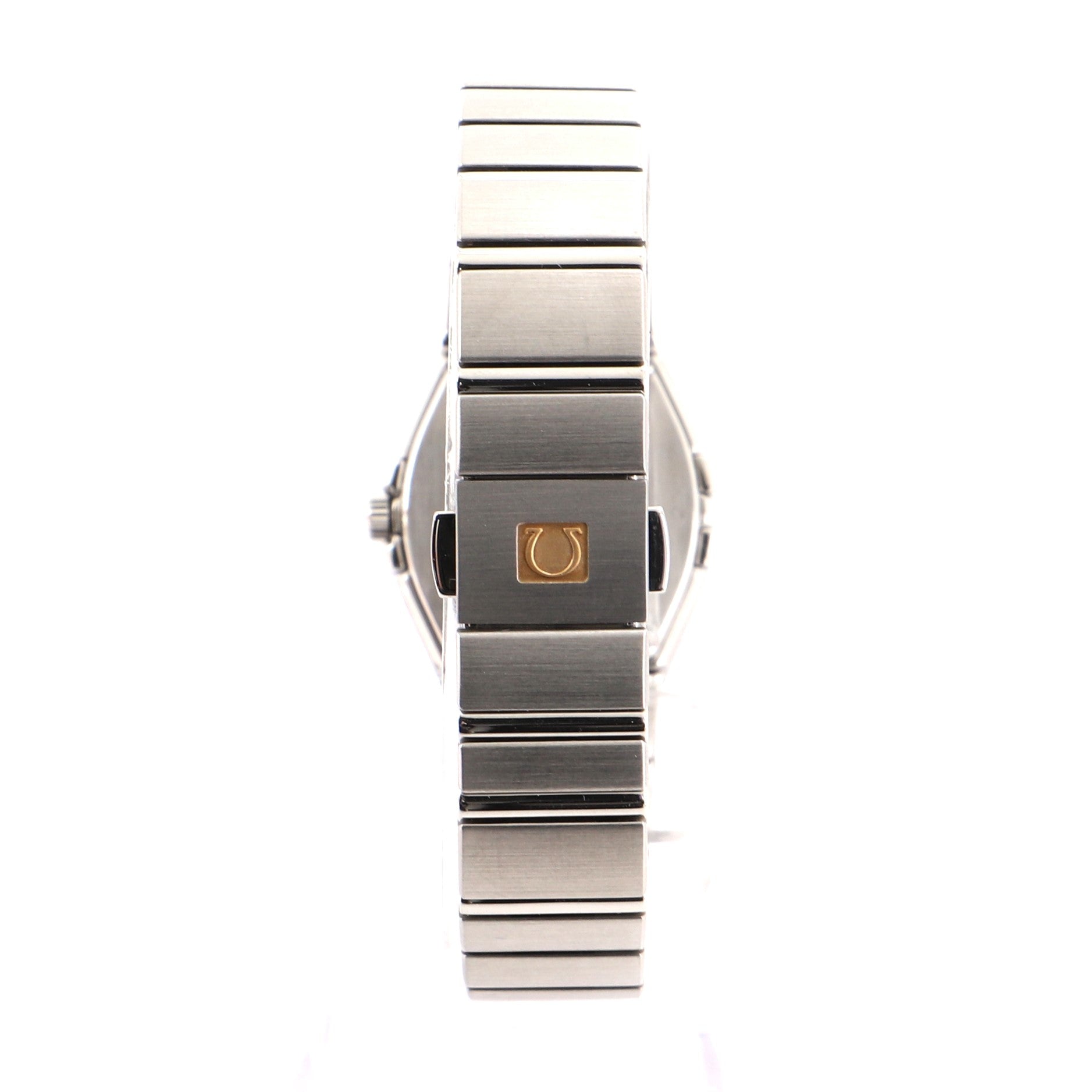 Omega Constellation Orbis Star Quartz Watch Stainless Steel and White Gold with Diamond Bezel 24