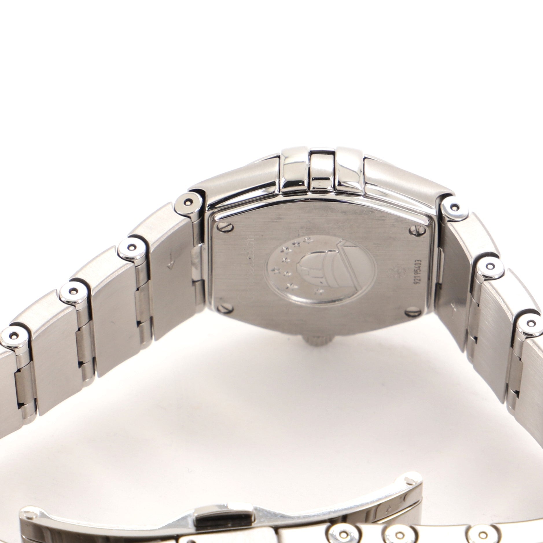 Omega Constellation Orbis Star Quartz Watch Stainless Steel and White Gold with Diamond Bezel 24