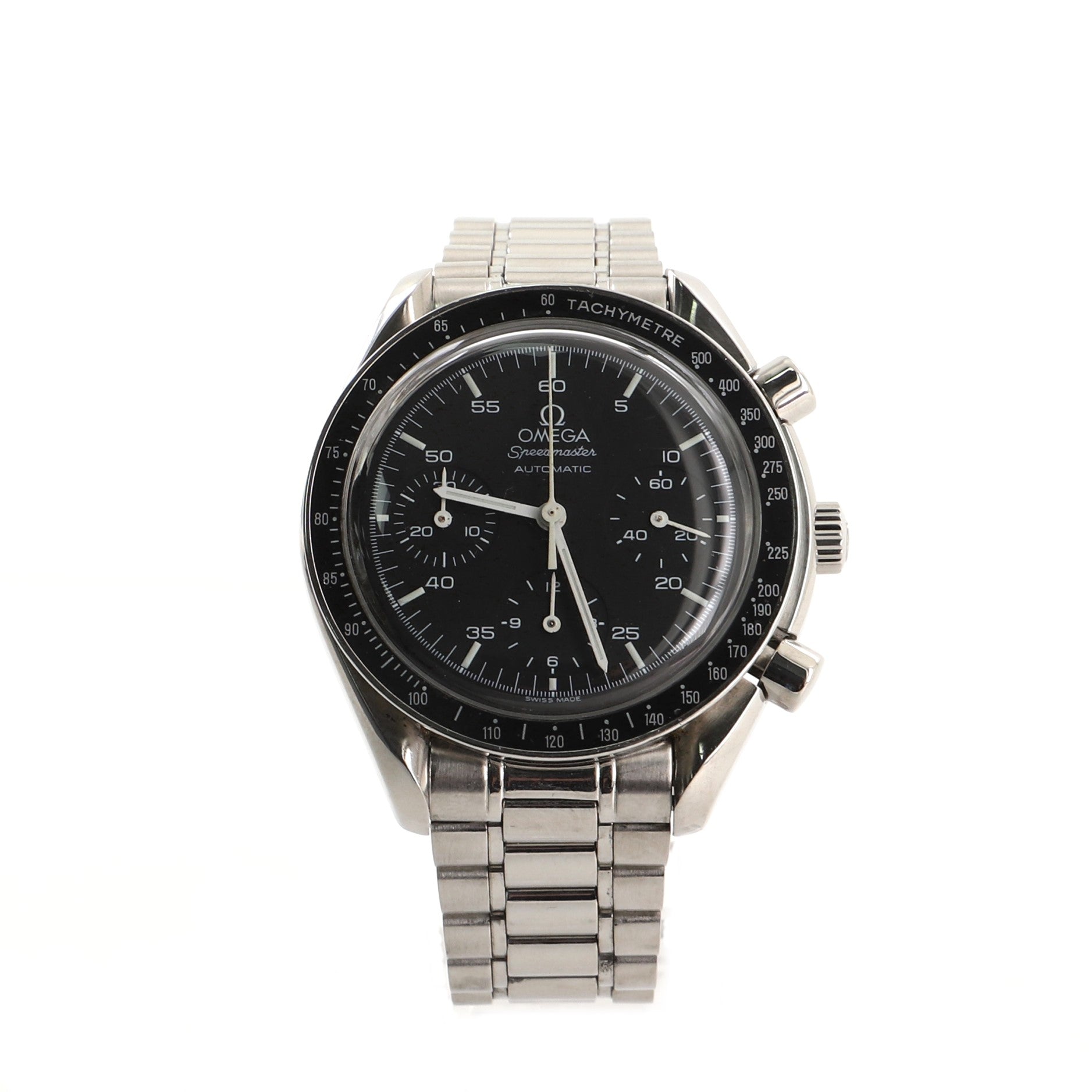 Omega Speedmaster Reduced Chronograph Automatic Watch Stainless Steel 39