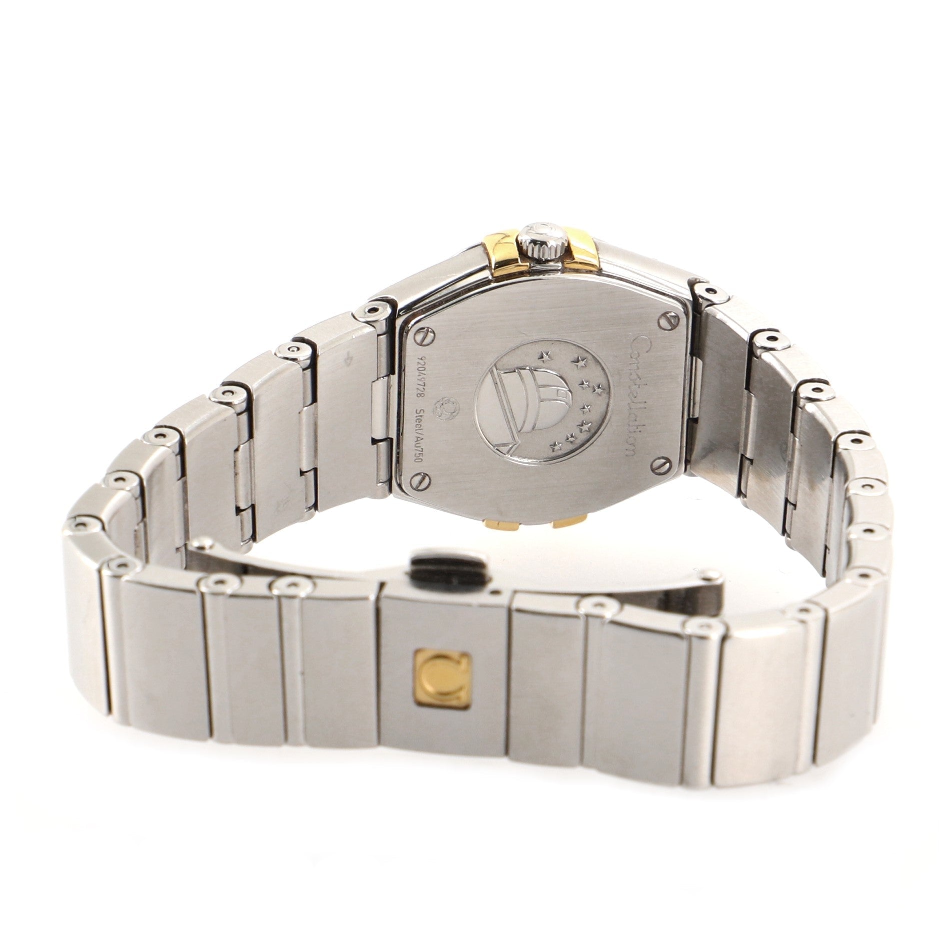 Omega Constellation Quartz Watch Stainless Steel and Yellow Gold with Diamond Markers 24