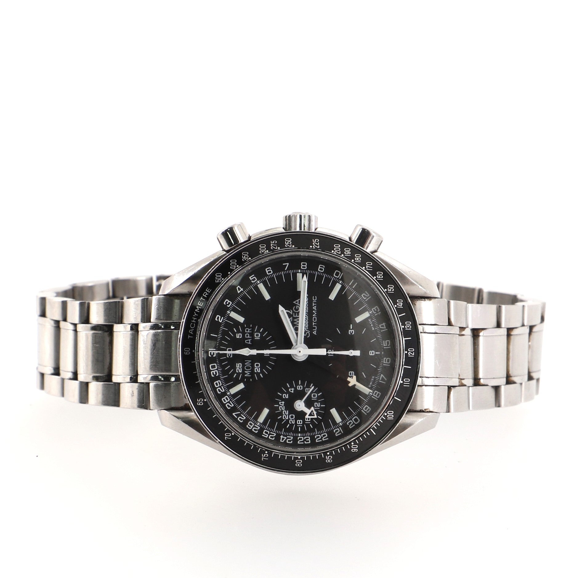 Omega Speedmaster Day-Date Chronograph Automatic Watch Stainless Steel 39