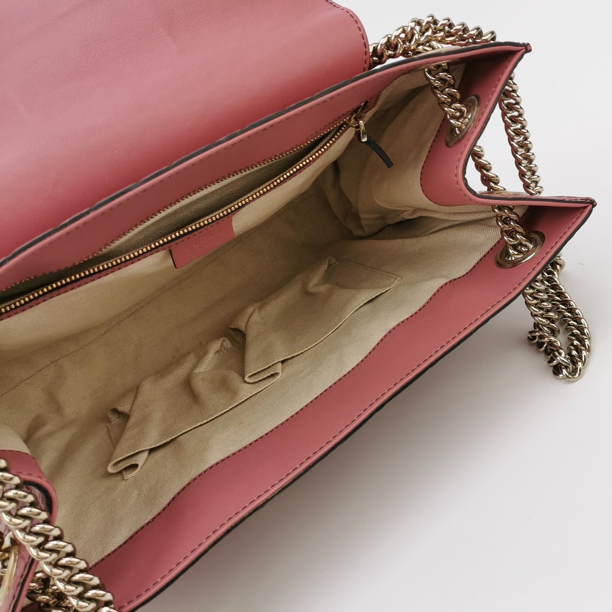 Gucci Emily Leather Signature Embossed Fringe Horsebit Shoulder Bag 047852700363