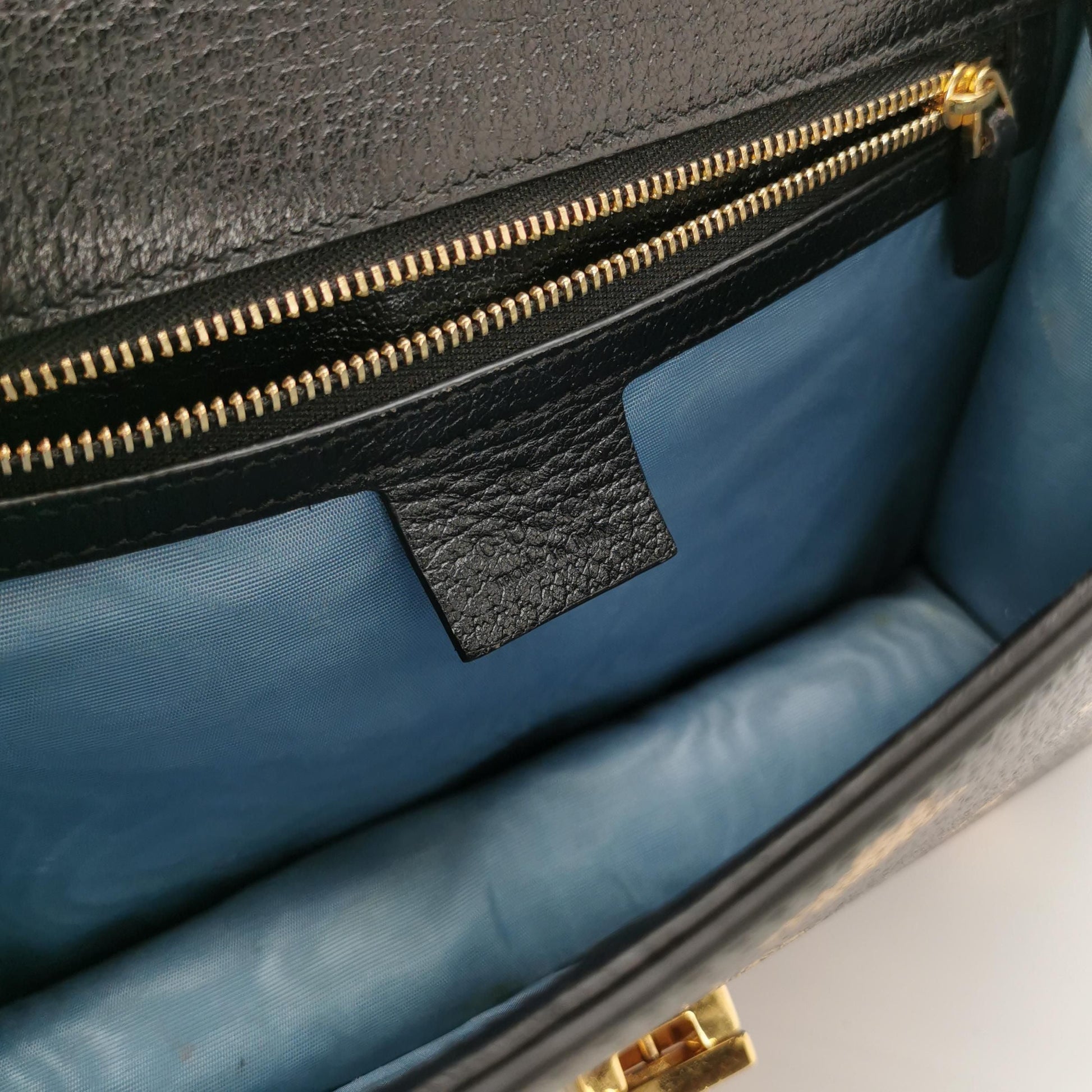 Gucci Sylvie Small Leather Shoulder Bag with Bee and Star Print 250425781164933