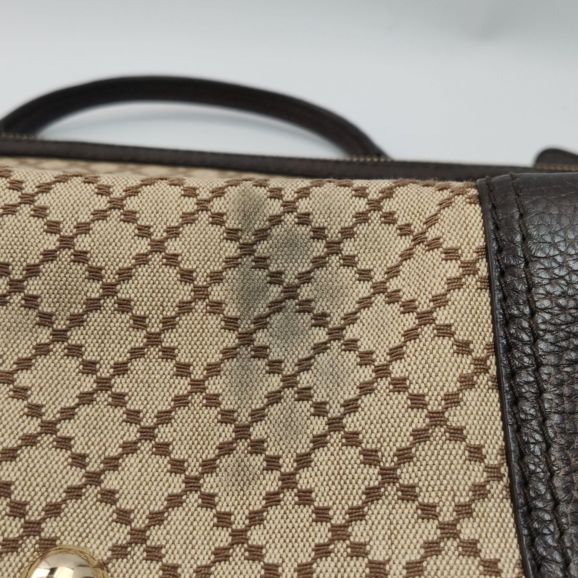 Gucci GG Canvas and Leather Horsebit Hobo Bag 047852700362