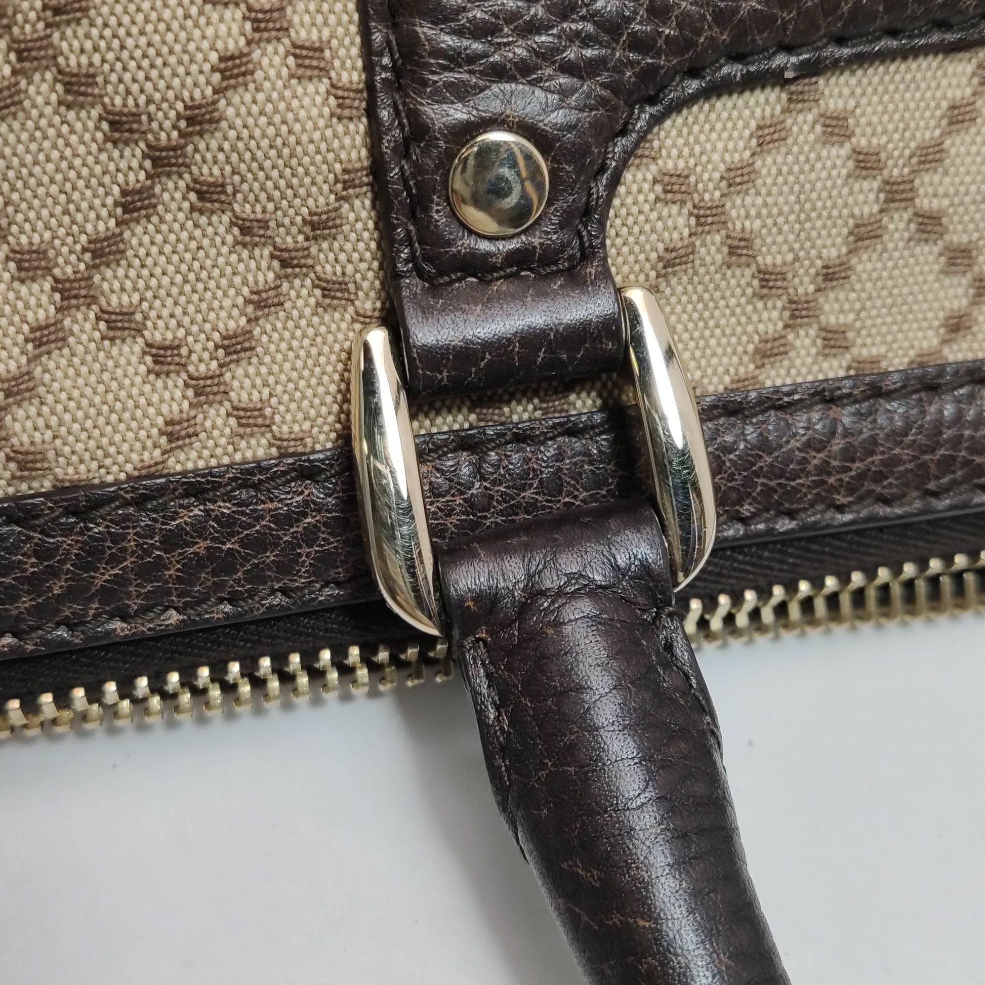 Gucci GG Canvas and Leather Horsebit Hobo Bag 047852700362