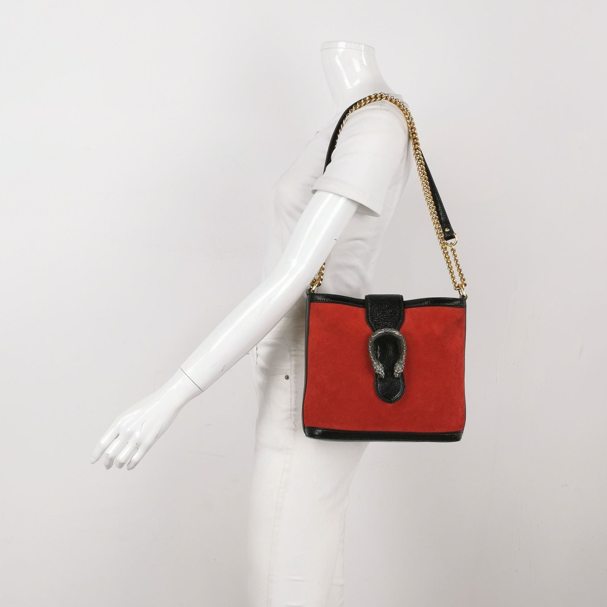 Gucci Dionysus Bag Suede Double Tiger Head Buckle Shoulder Bag 250420781157626
