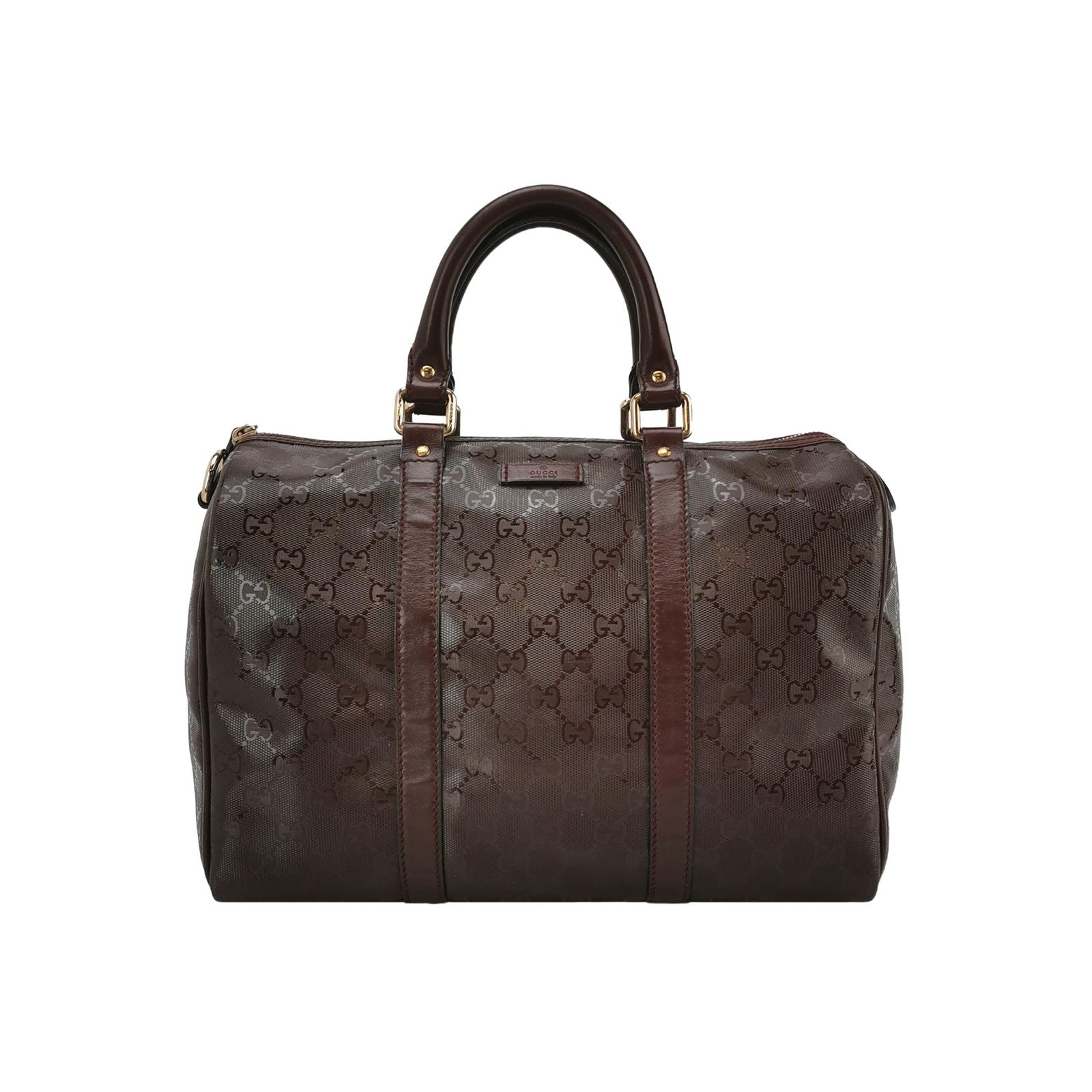Gucci Leather Monogram Logo Zip Top Handle Bag 250419781155095