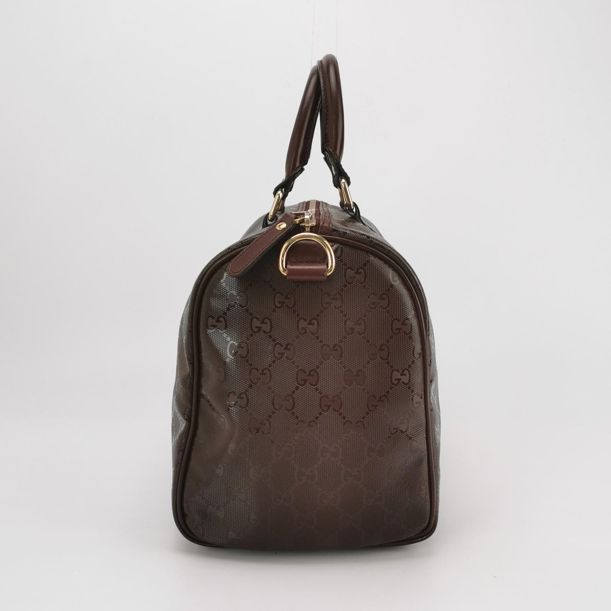Gucci Leather Monogram Logo Zip Top Handle Bag 250419781155095