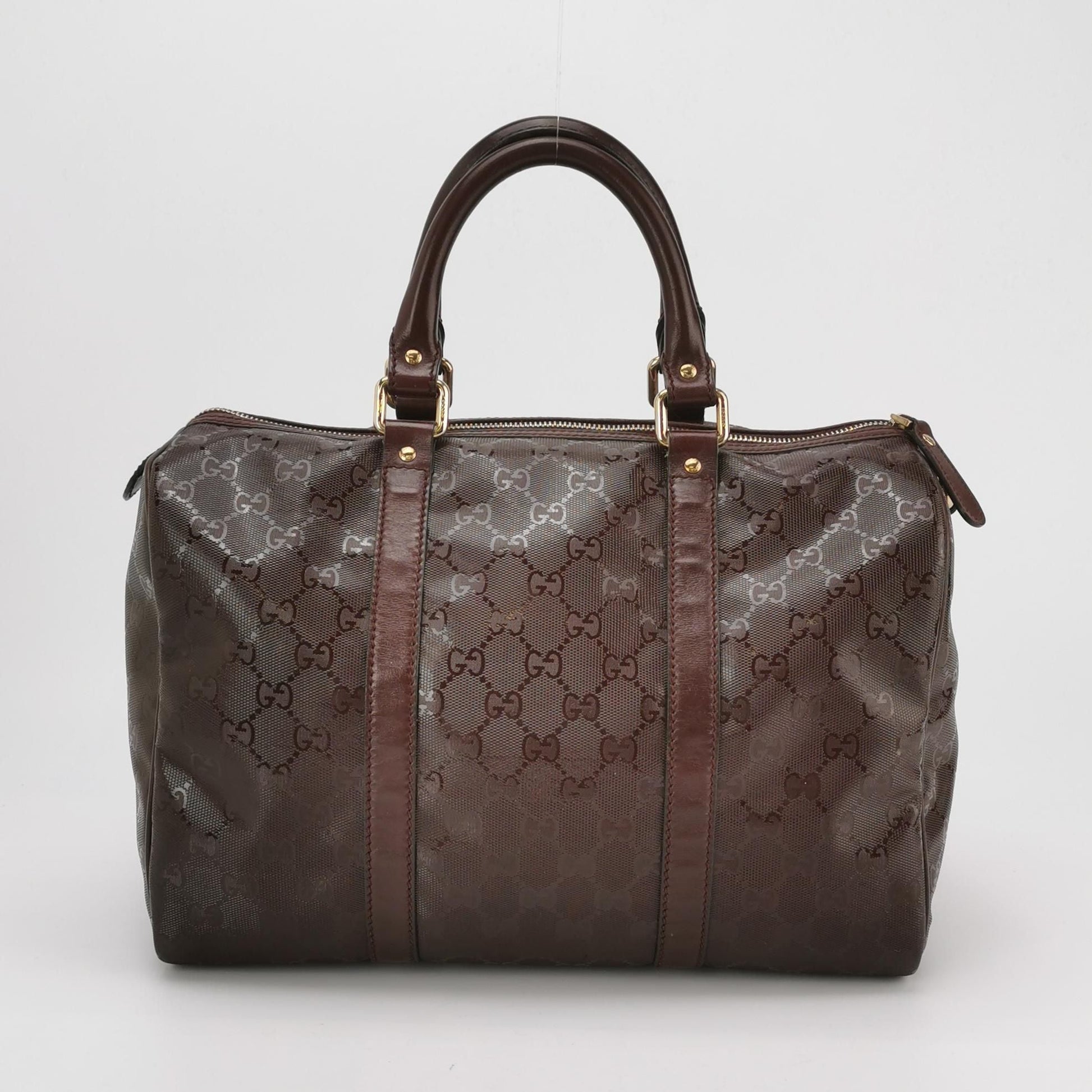 Gucci Leather Monogram Logo Zip Top Handle Bag 250419781155095