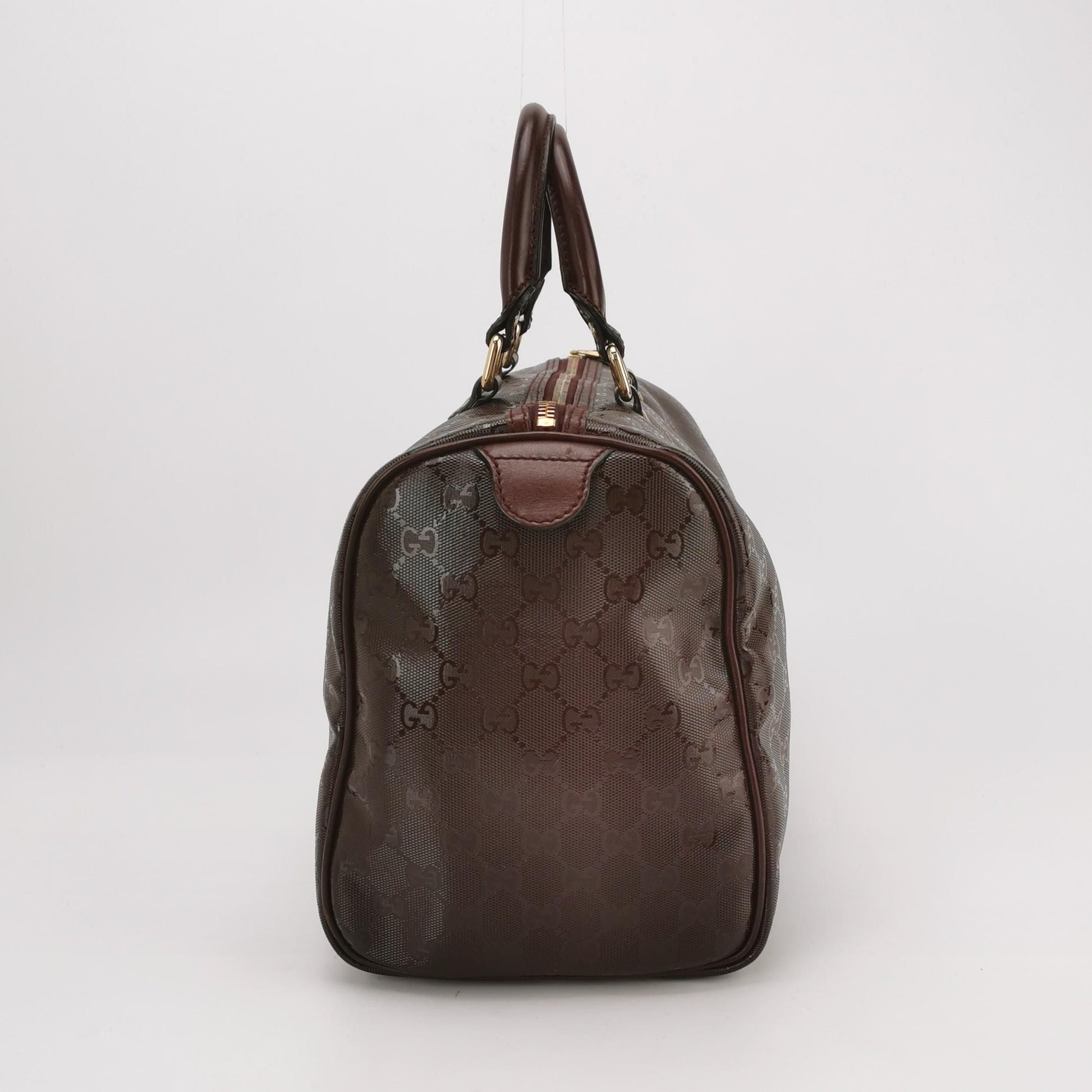Gucci Leather Monogram Logo Zip Top Handle Bag 250419781155095