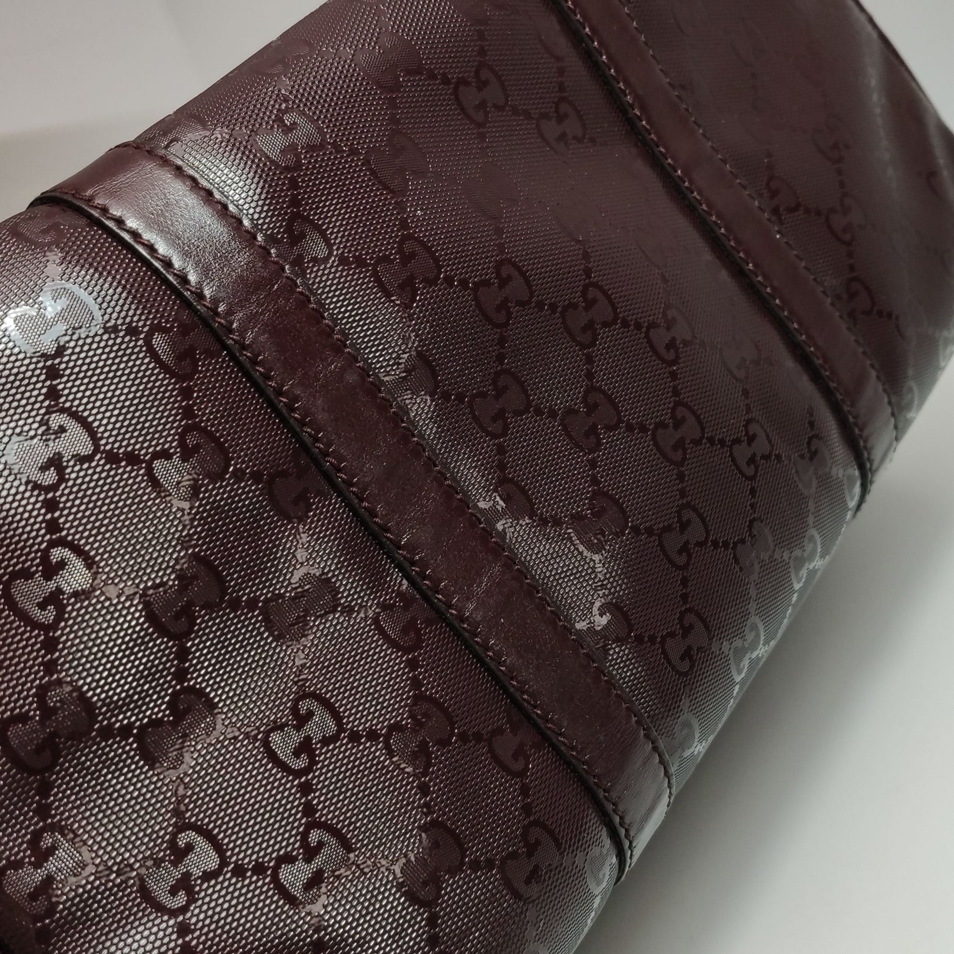 Gucci Leather Monogram Logo Zip Top Handle Bag 250419781155095