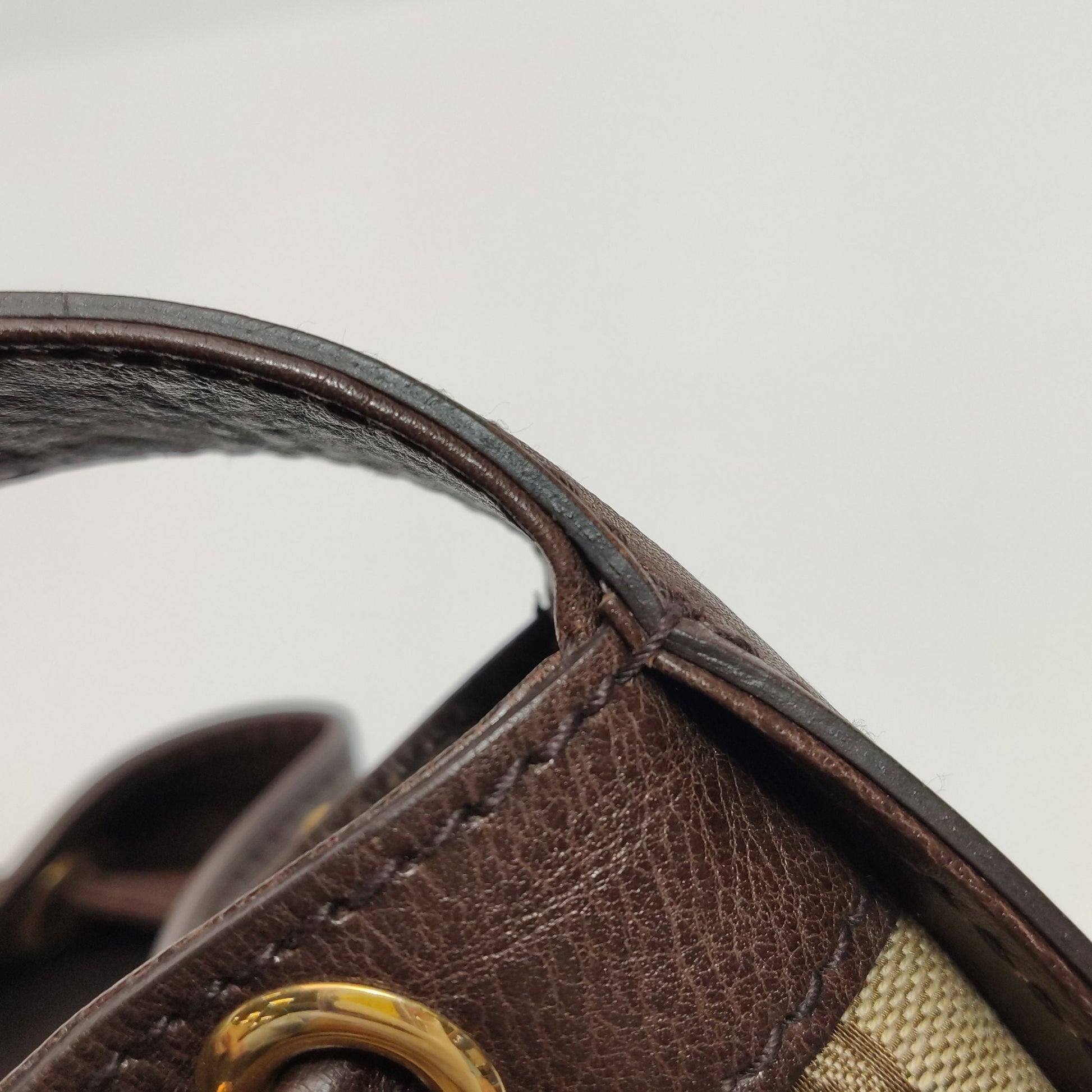 Gucci GG Canvas and Leather Drawstring Shoulder Bag 250418781154516