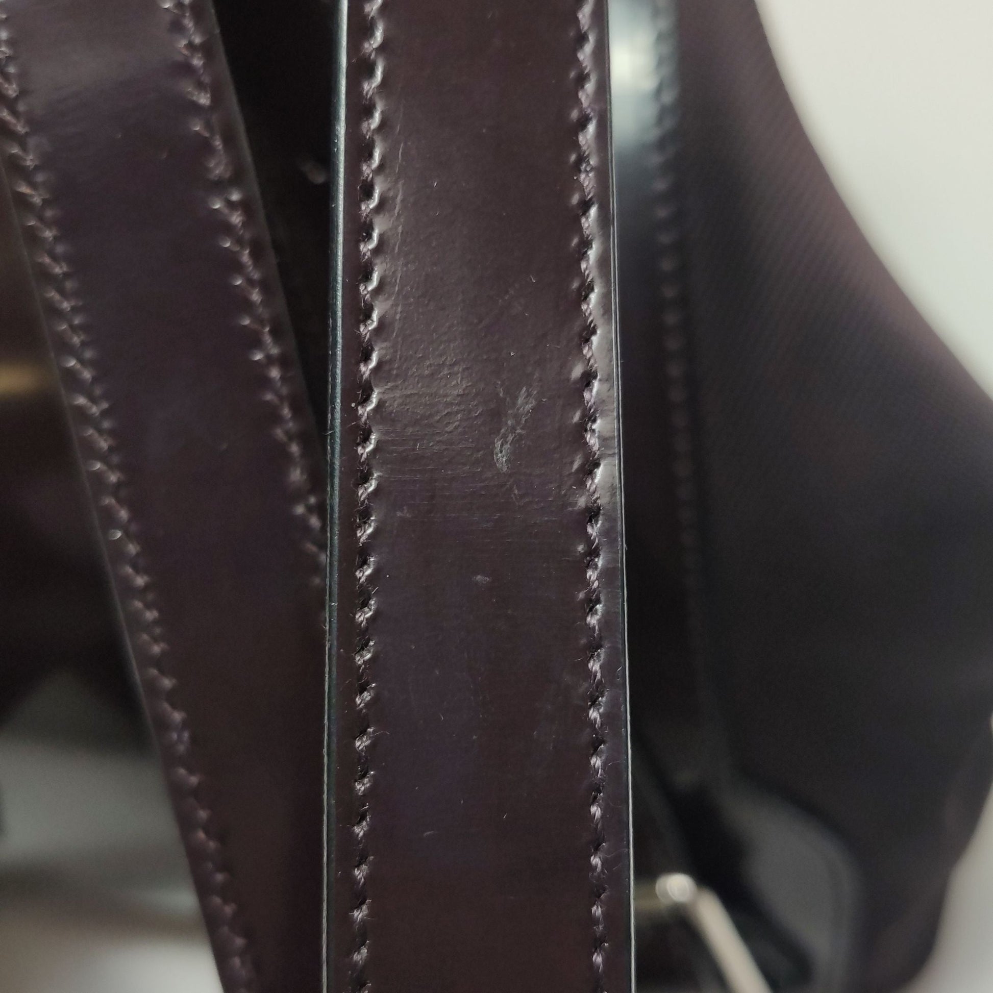 Gucci Leather and Nylon Bamboo Handle Drawstring Backpack 250412781145072