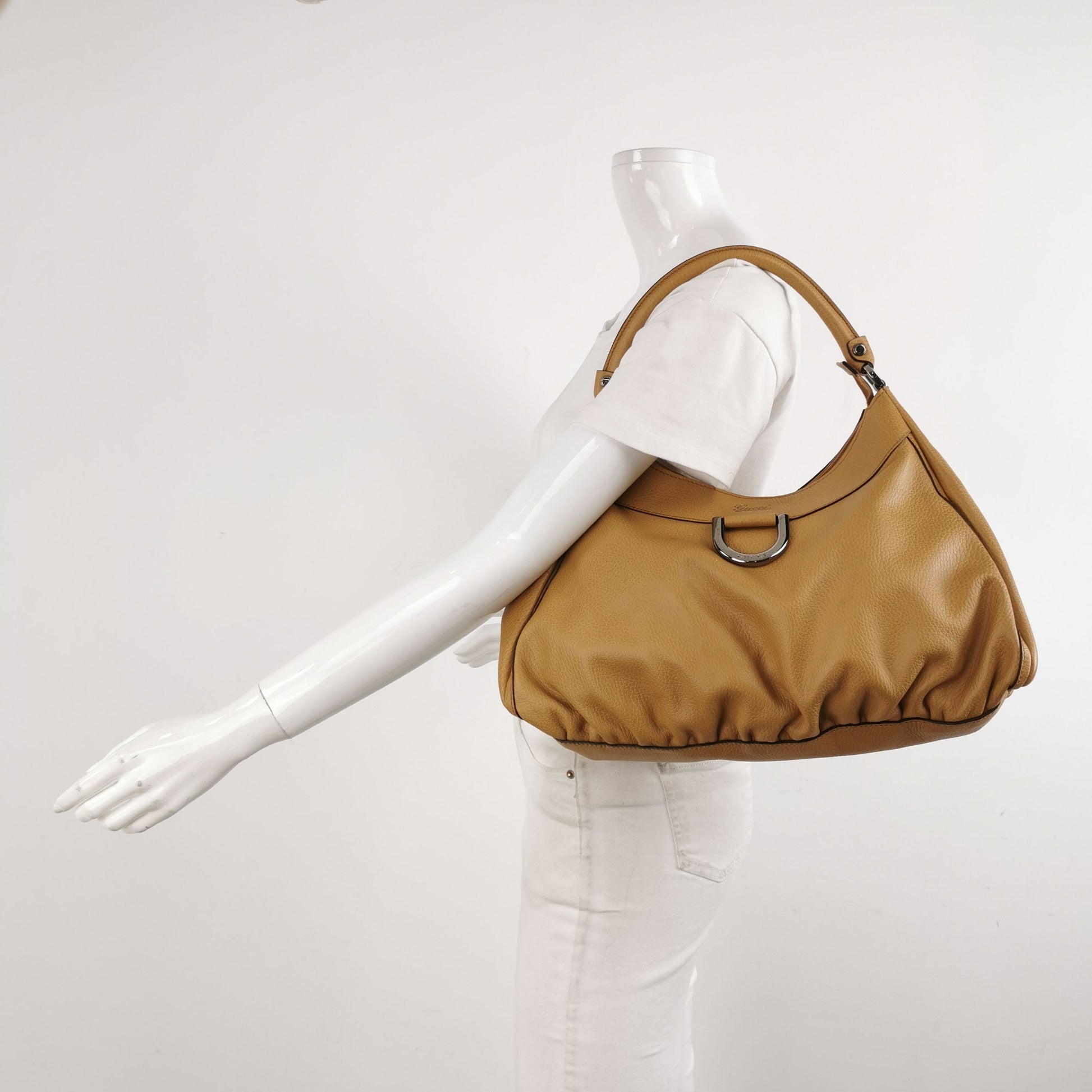 Gucci Abbey D-Ring Leather Shoulder Bag 047851000696