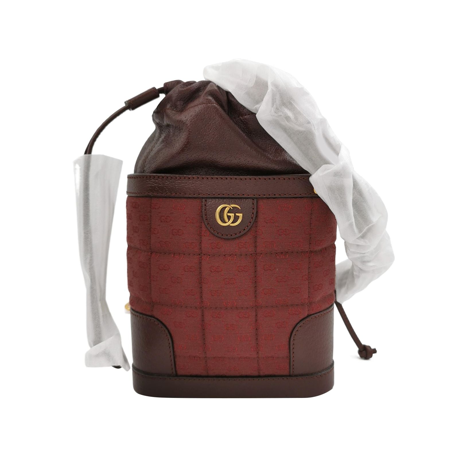 Gucci Quilted GG Logo Drawstring Crossbody Bag 250519781199666