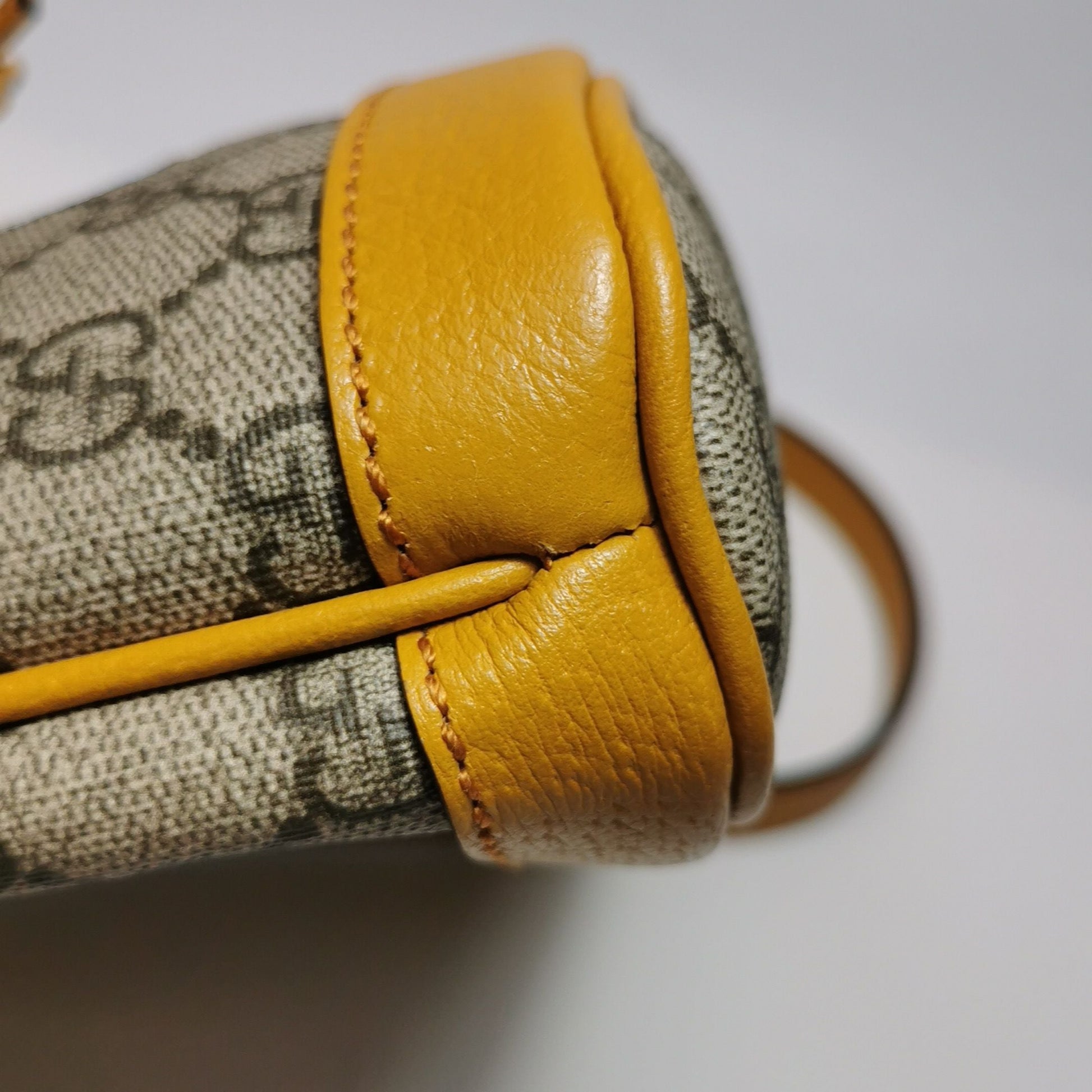Gucci Ophidia Leather Monogram Drawstring Crossbody Bag 057850700643