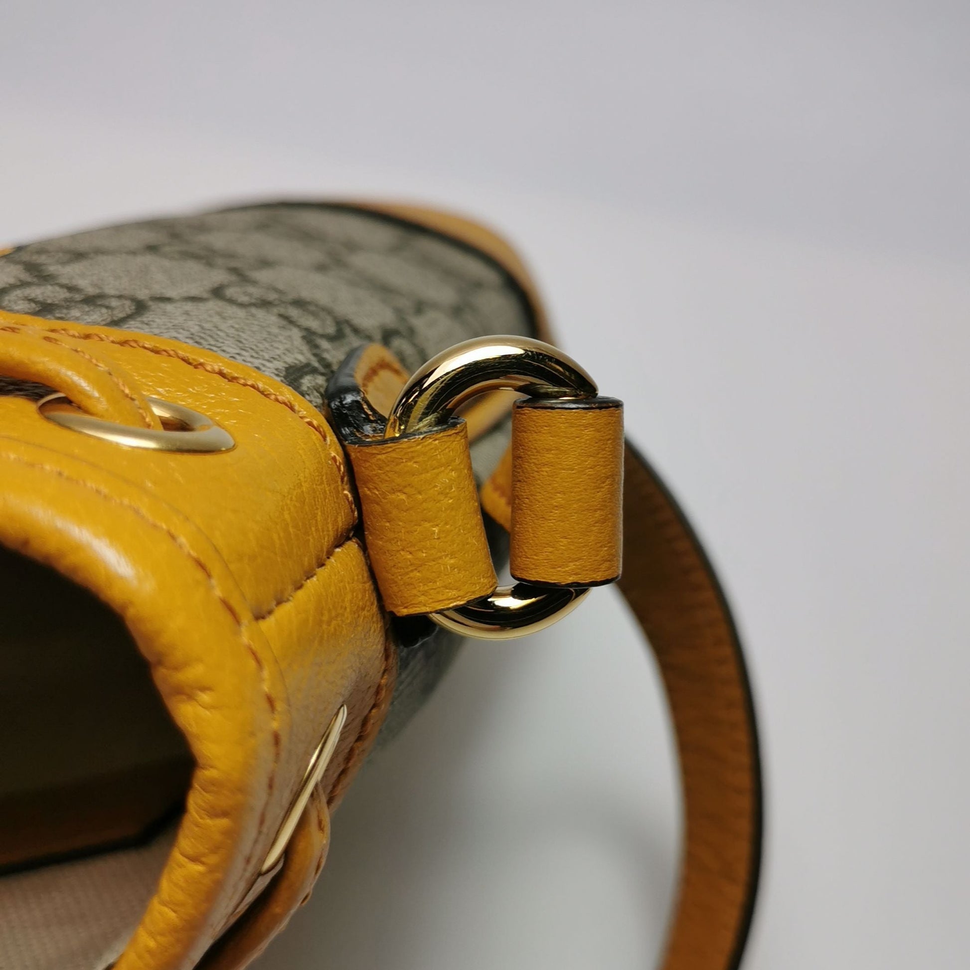 Gucci Ophidia Leather Monogram Drawstring Crossbody Bag 057850700643