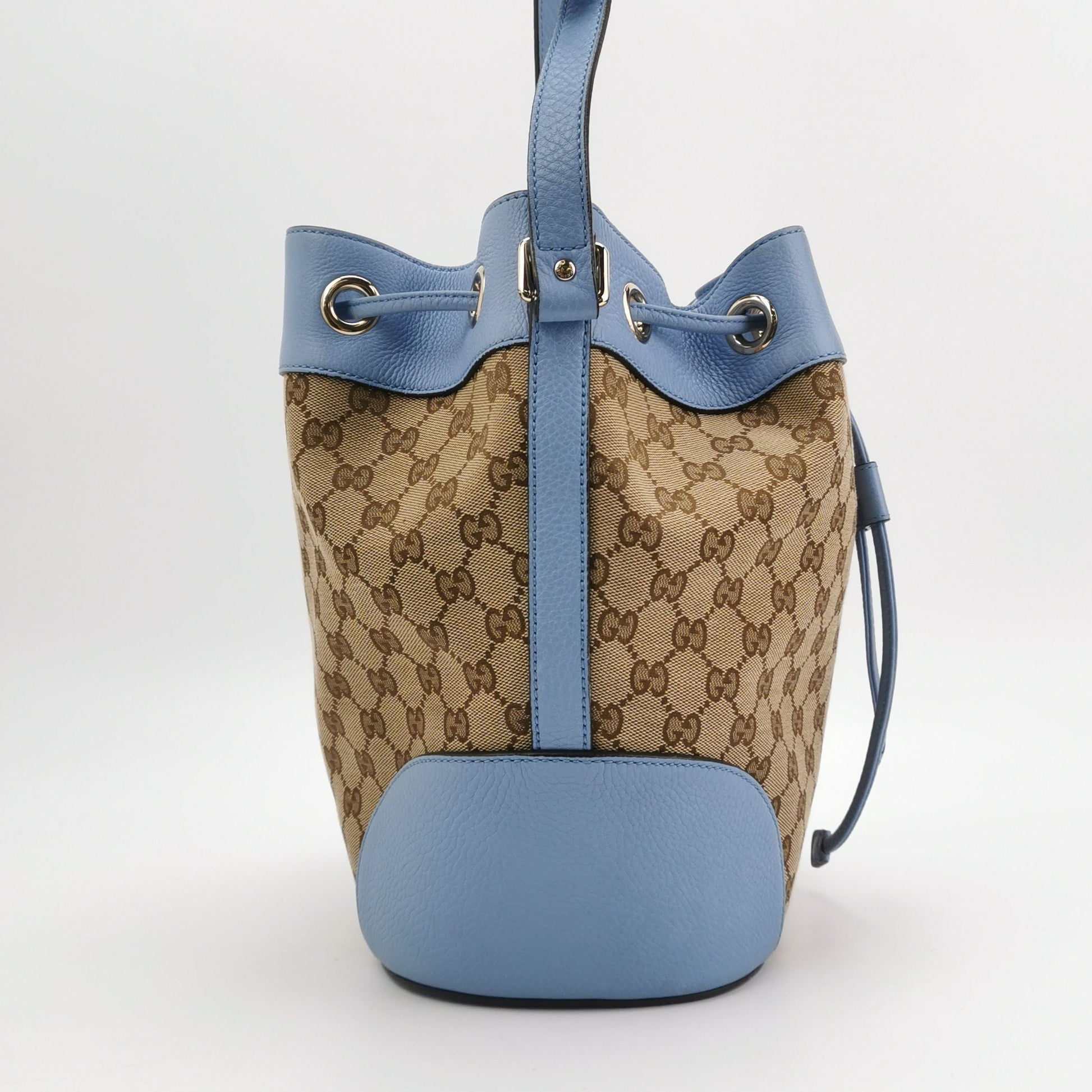 Gucci GG Canvas and Leather Drawstring Crossbody Bag 250223781076120