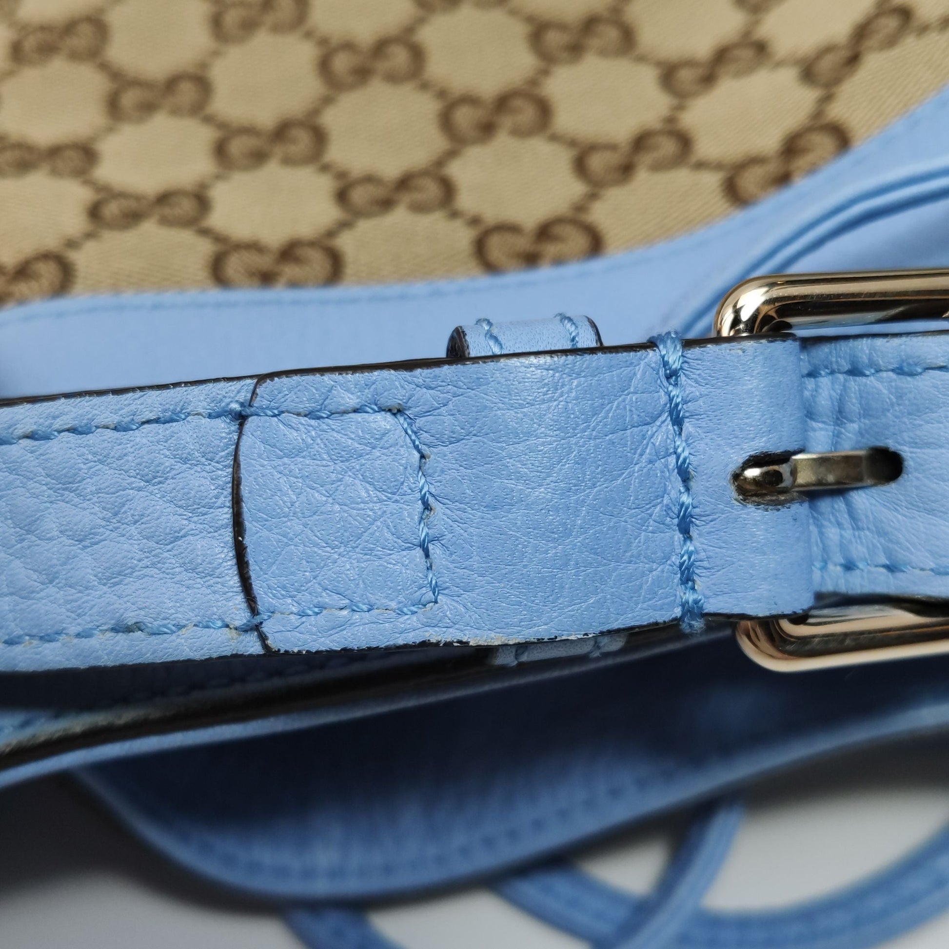 Gucci GG Canvas and Leather Drawstring Crossbody Bag 250223781076120