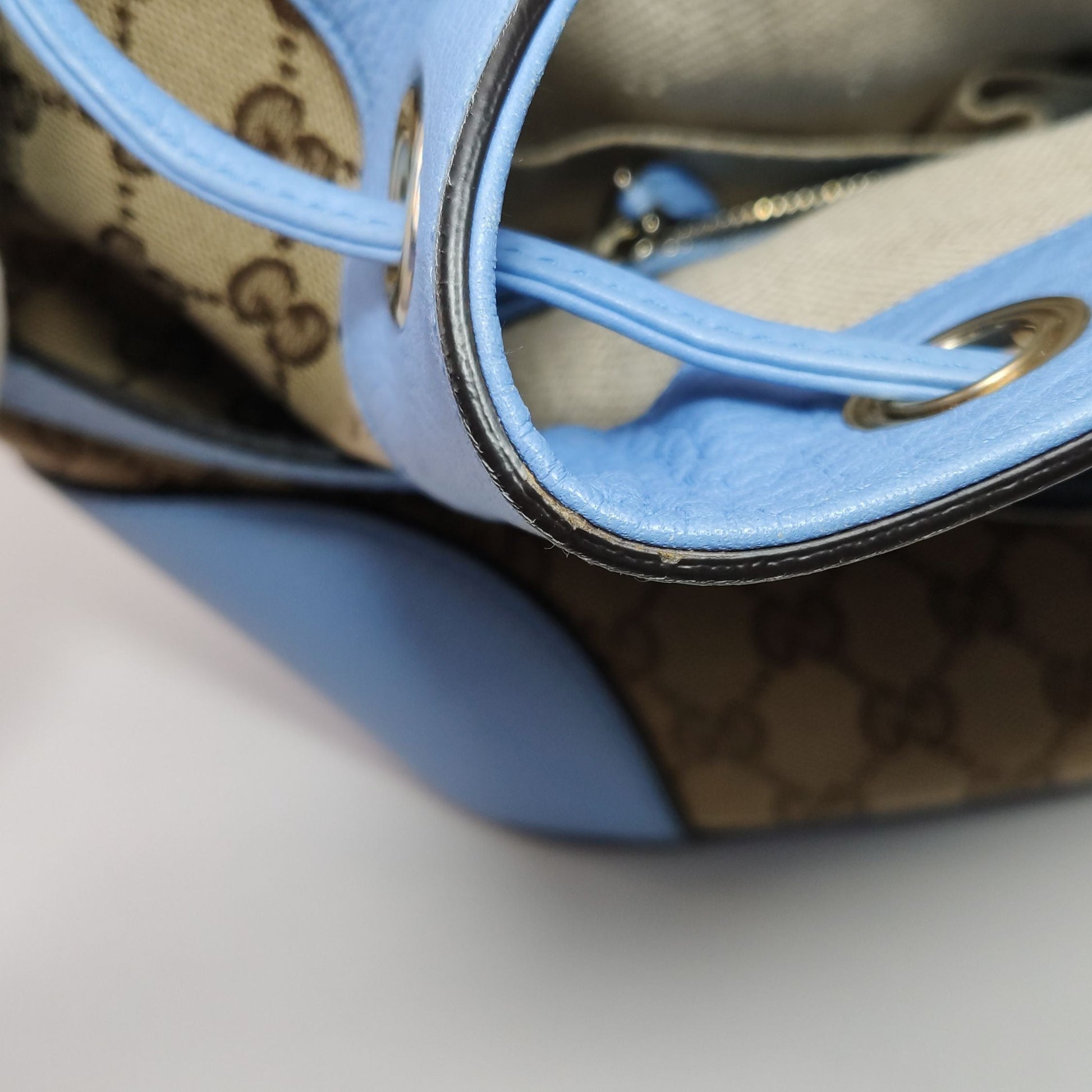 Gucci GG Canvas and Leather Drawstring Crossbody Bag 250223781076120