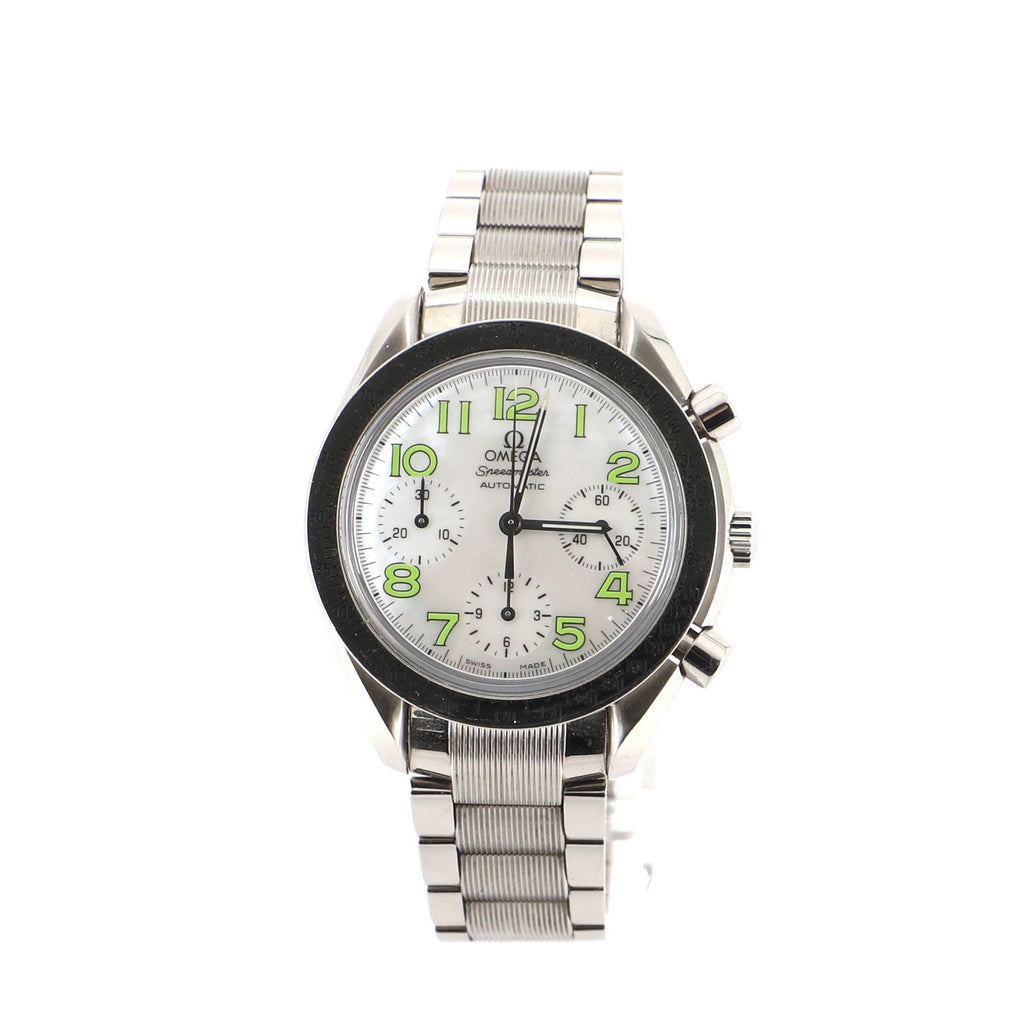 Omega Speedmaster Reduced Chronograph Automatic Watch Stainless Steel with Mother of Pearl 39