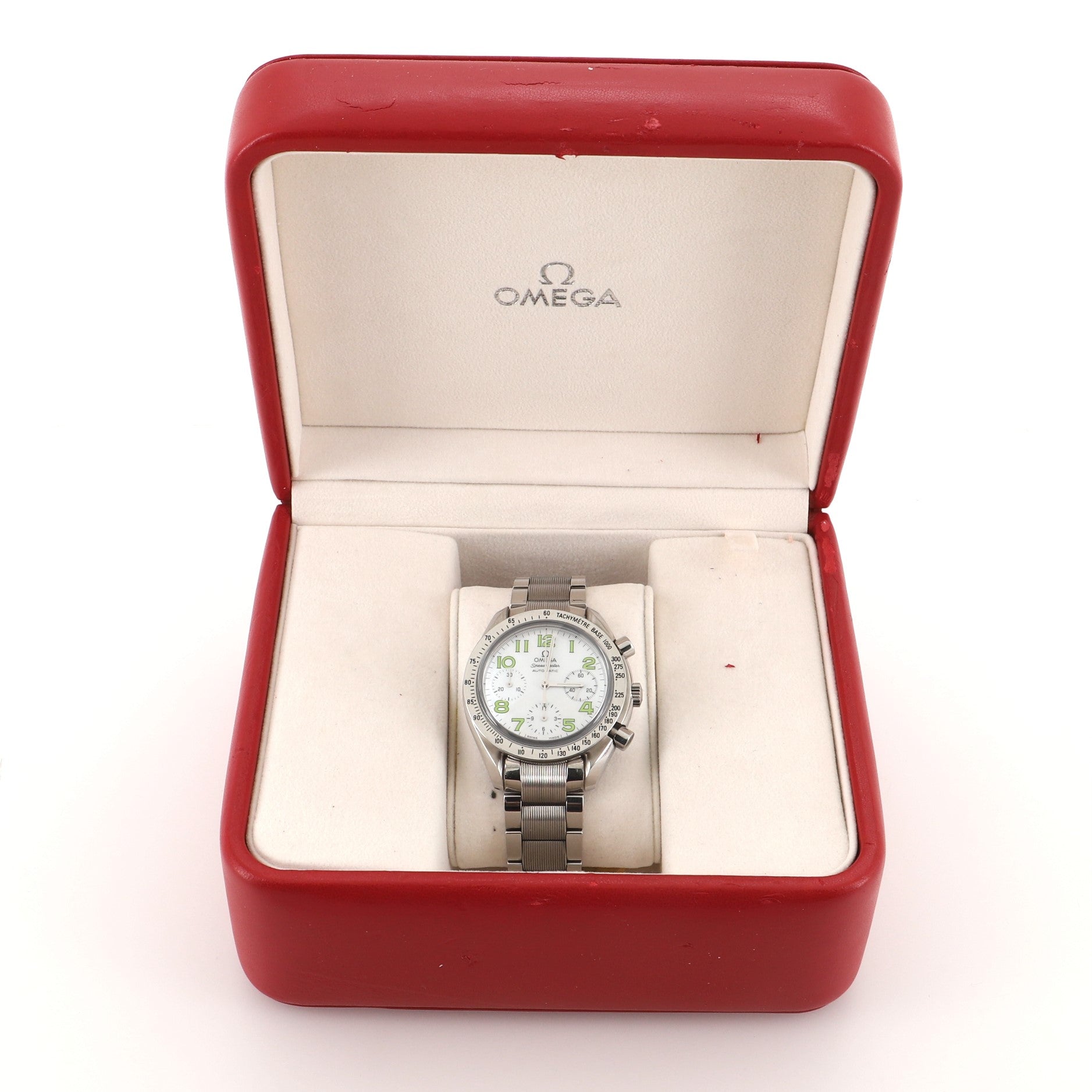 Omega Speedmaster Reduced Chronograph Automatic Watch Stainless Steel with Mother of Pearl 39