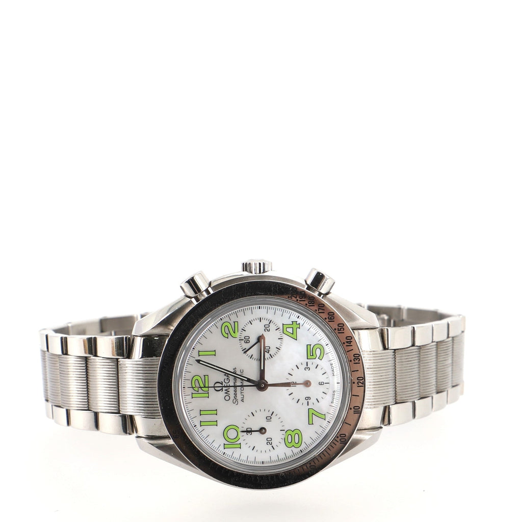 Omega Speedmaster Reduced Chronograph Automatic Watch Stainless Steel with Mother of Pearl 39
