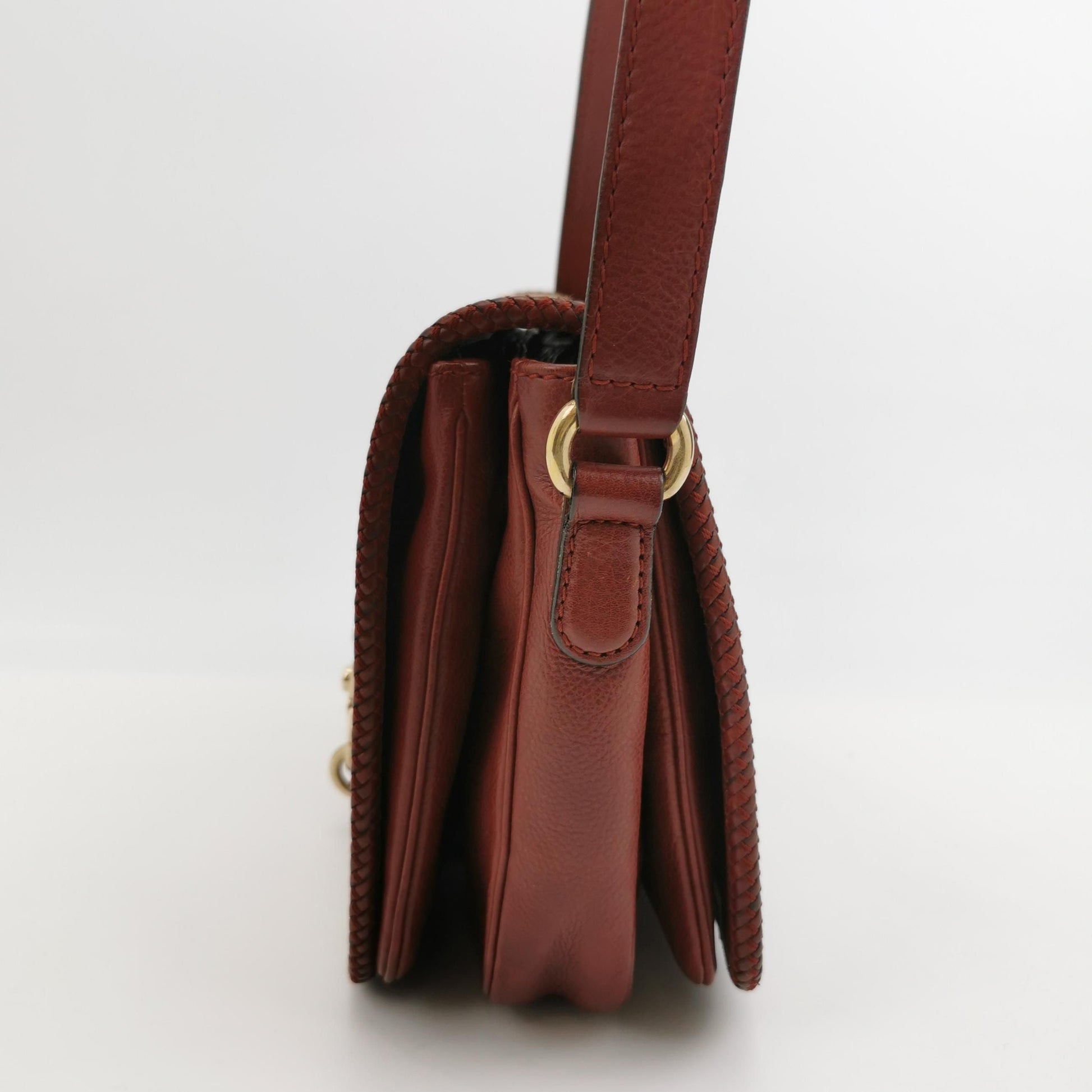 Gucci Leather Canvas Fringe Crossbody Bag 250606781225208