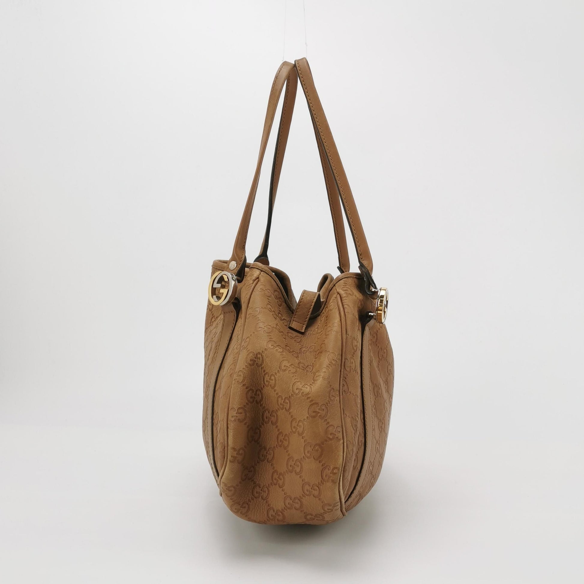 Gucci Abbey Leather GG Monogram D-Ring Shoulder Bag 250604781221576