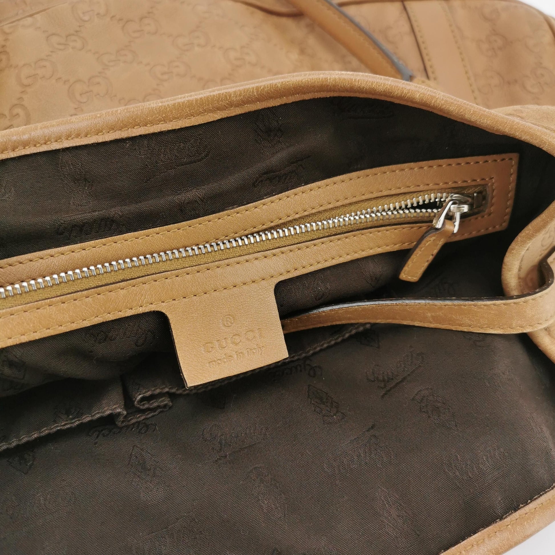 Gucci Abbey Leather GG Monogram D-Ring Shoulder Bag 250604781221576