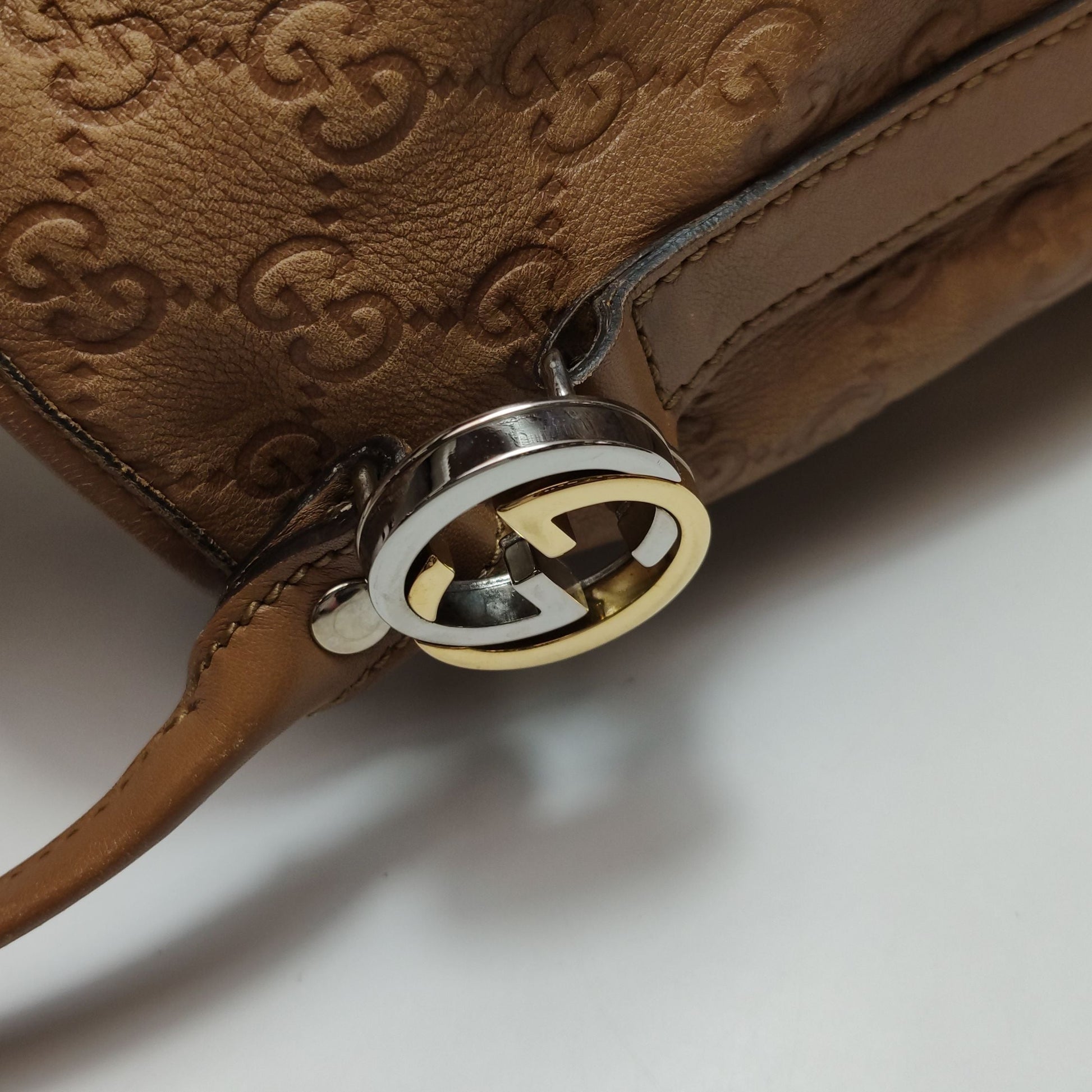 Gucci Abbey Leather GG Monogram D-Ring Shoulder Bag 250604781221576