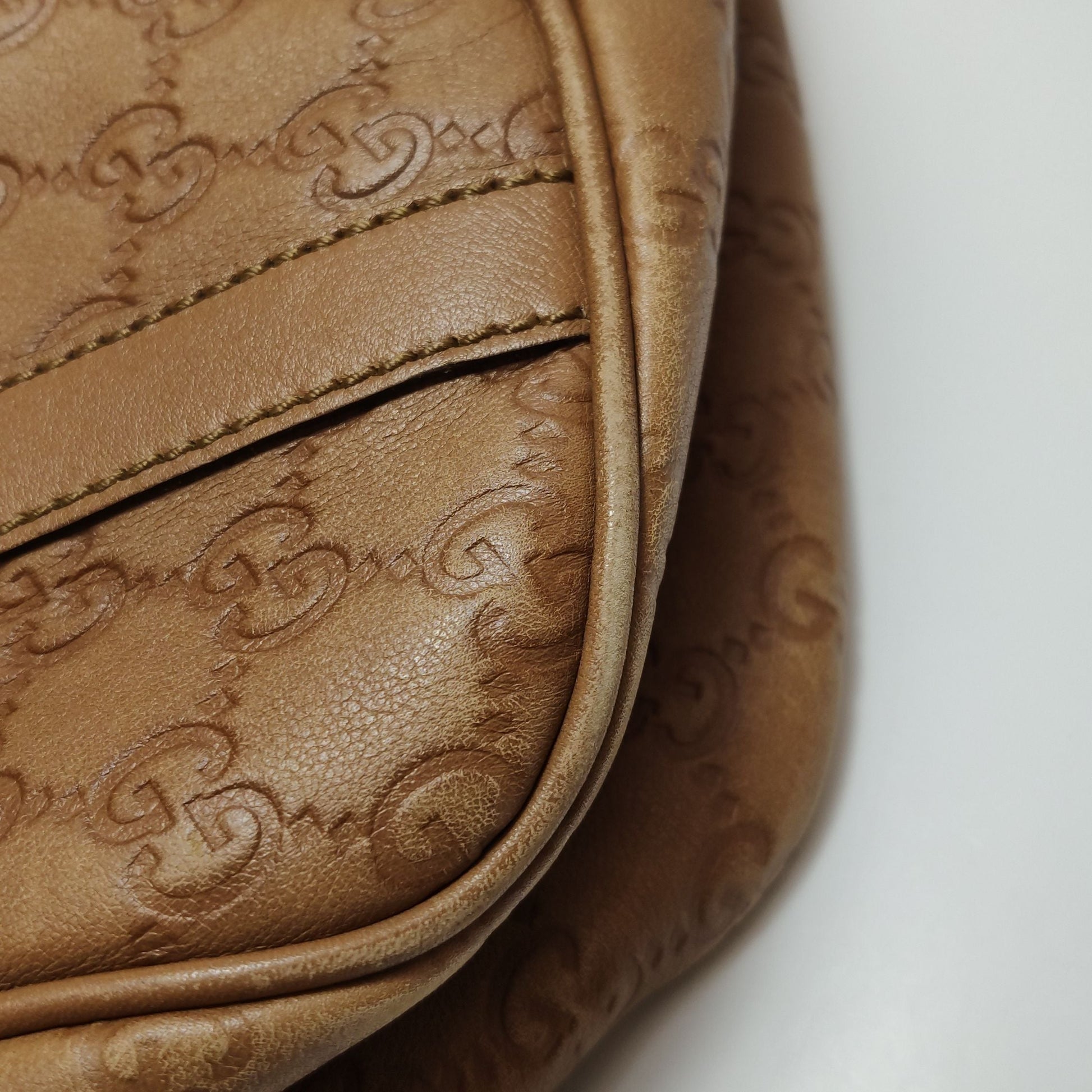 Gucci Abbey Leather GG Monogram D-Ring Shoulder Bag 250604781221576
