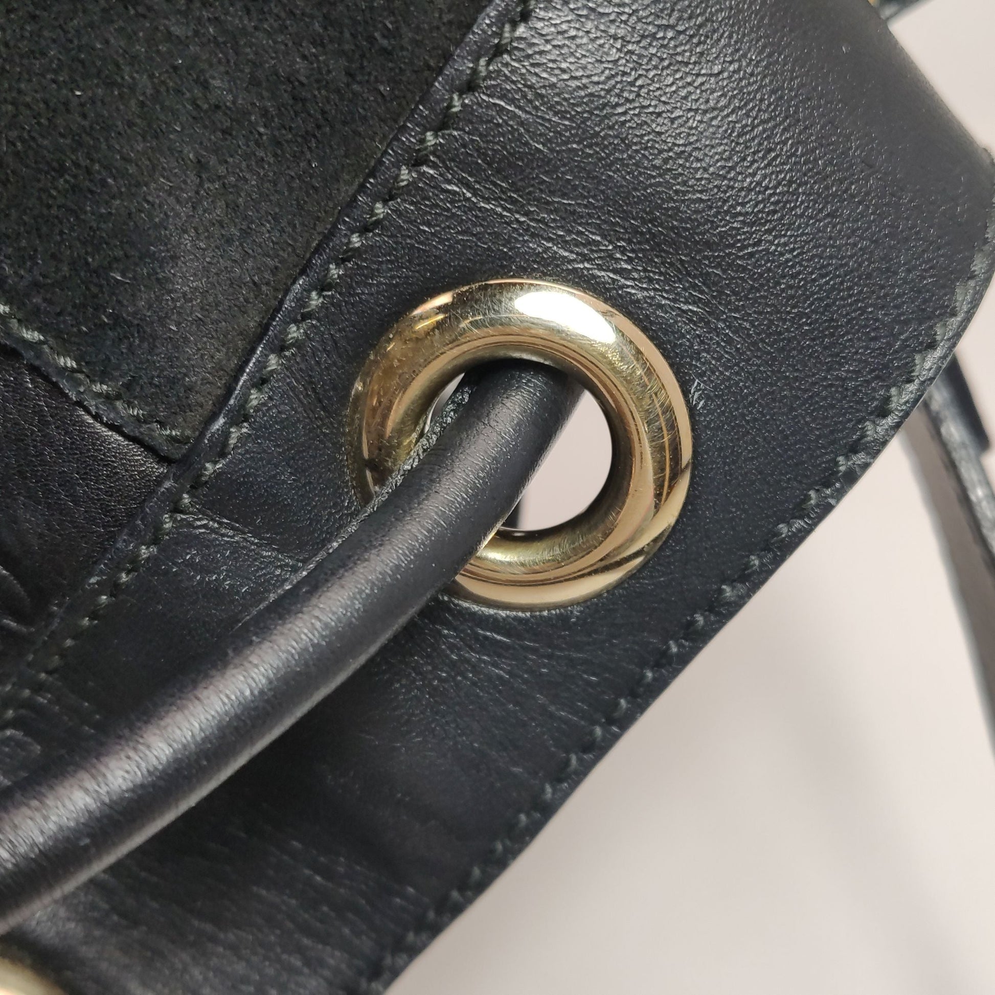 Gucci Suede GG Canvas Drawstring Shoulder Bag 250602781219245