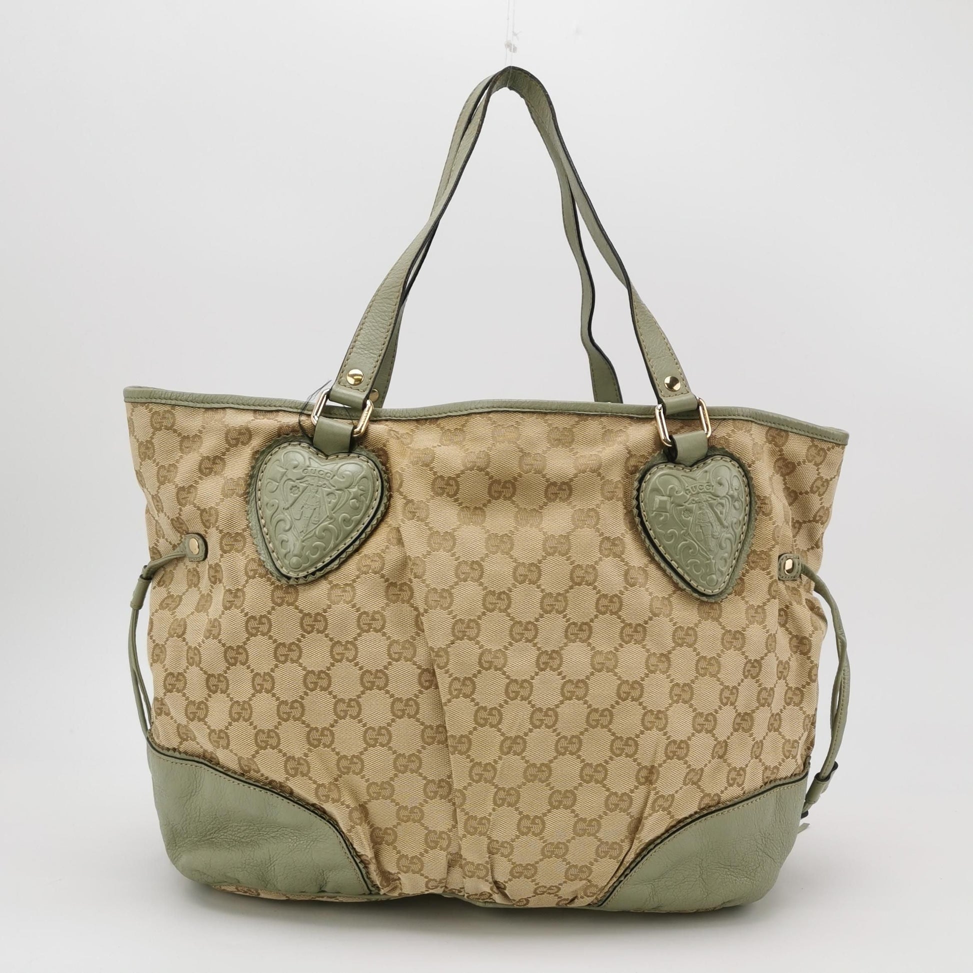Gucci GG Canvas Fringe Shoulder Bag 24122178991236