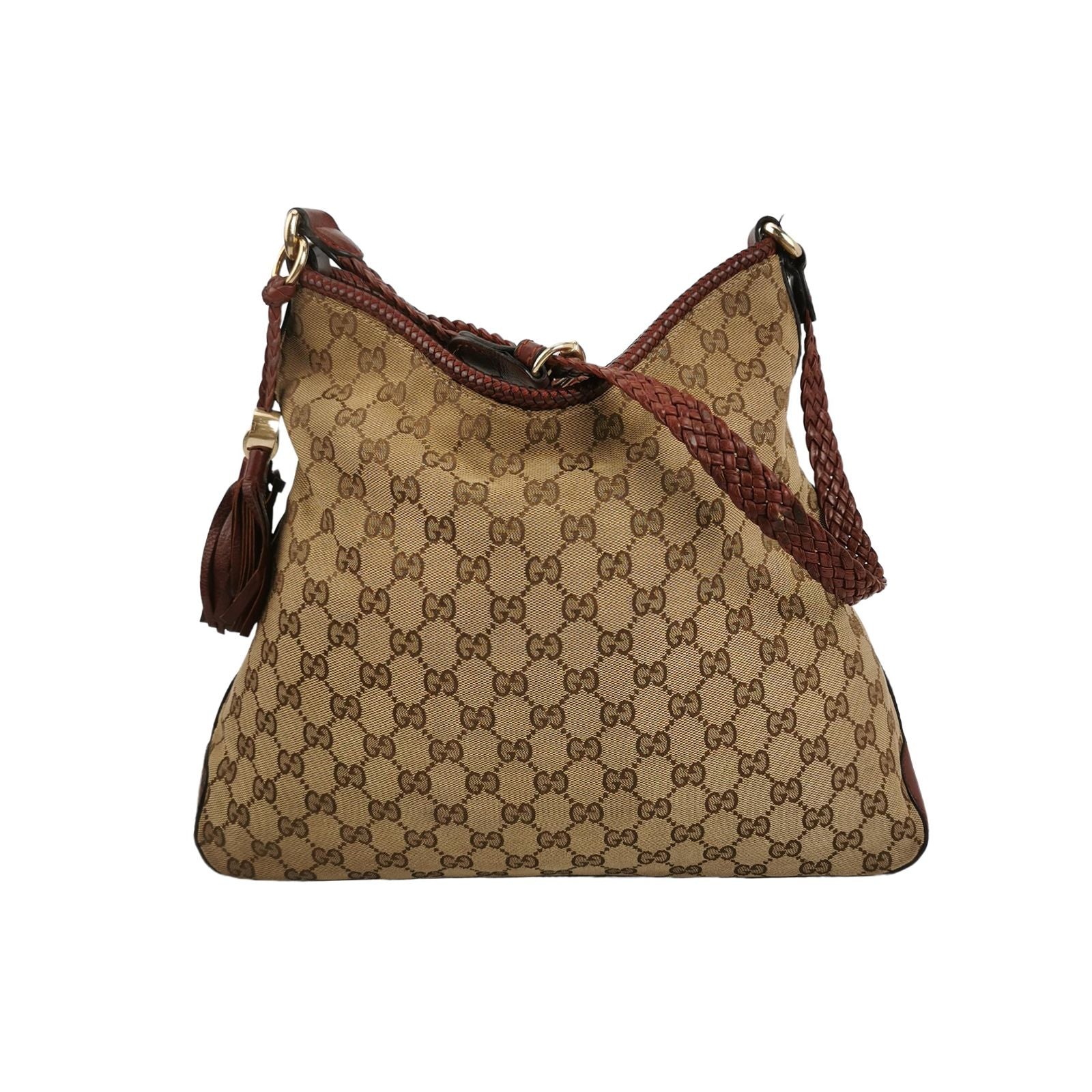 Gucci GG Canvas Fringe Shoulder Bag 250526781208574