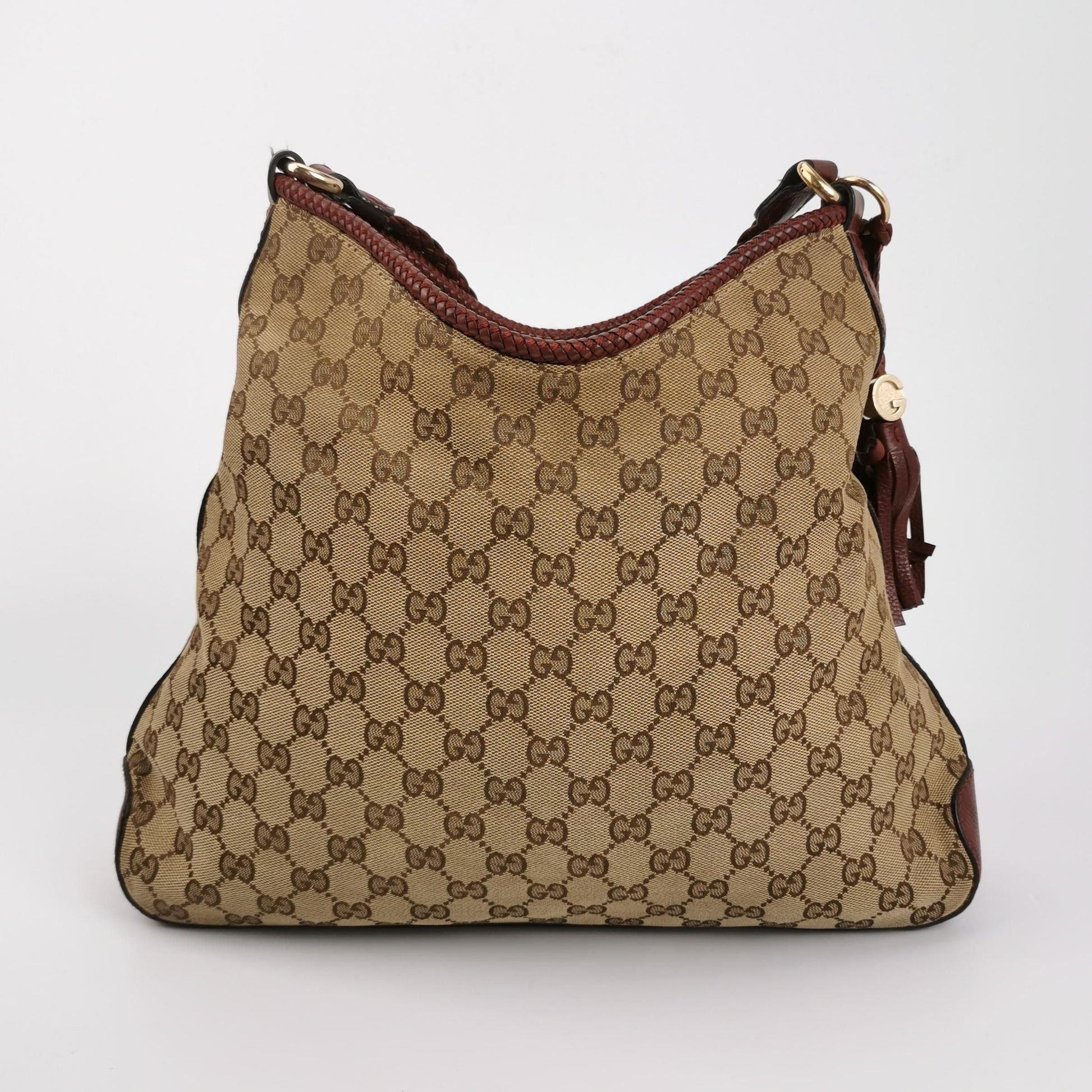 Gucci GG Canvas Fringe Shoulder Bag 250526781208574