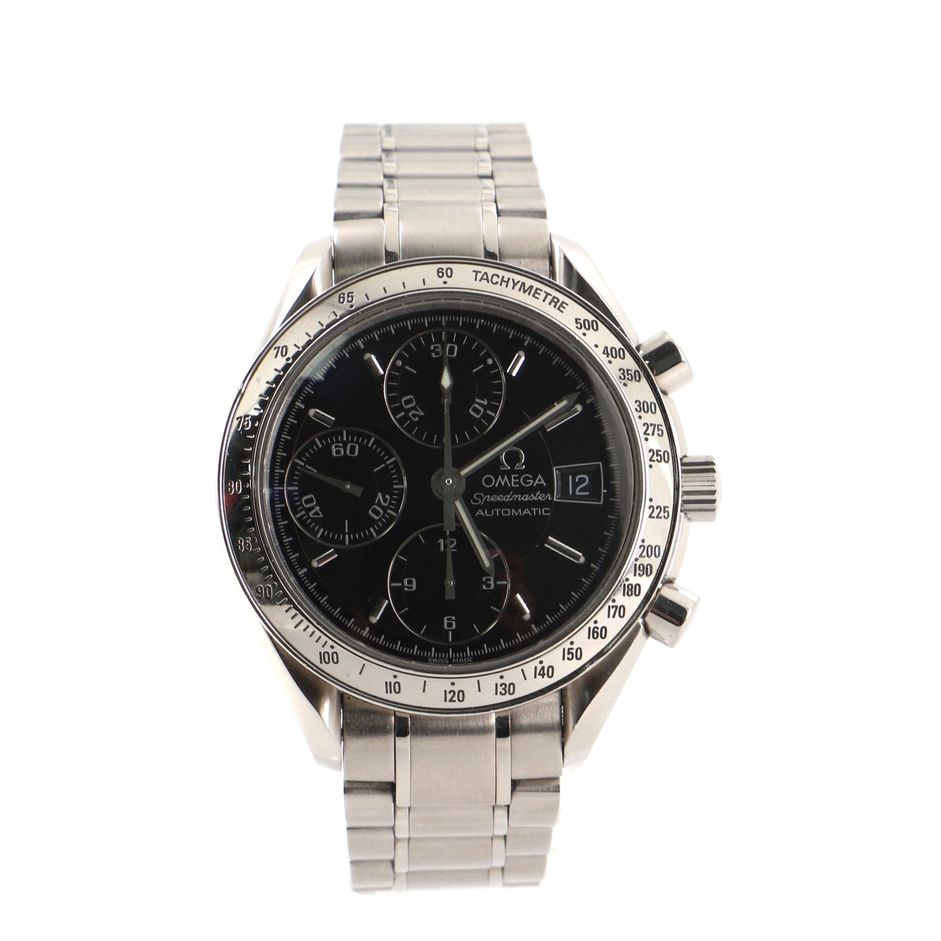 Omega Speedmaster Day-Date Chronograph Automatic Watch Stainless Steel 39