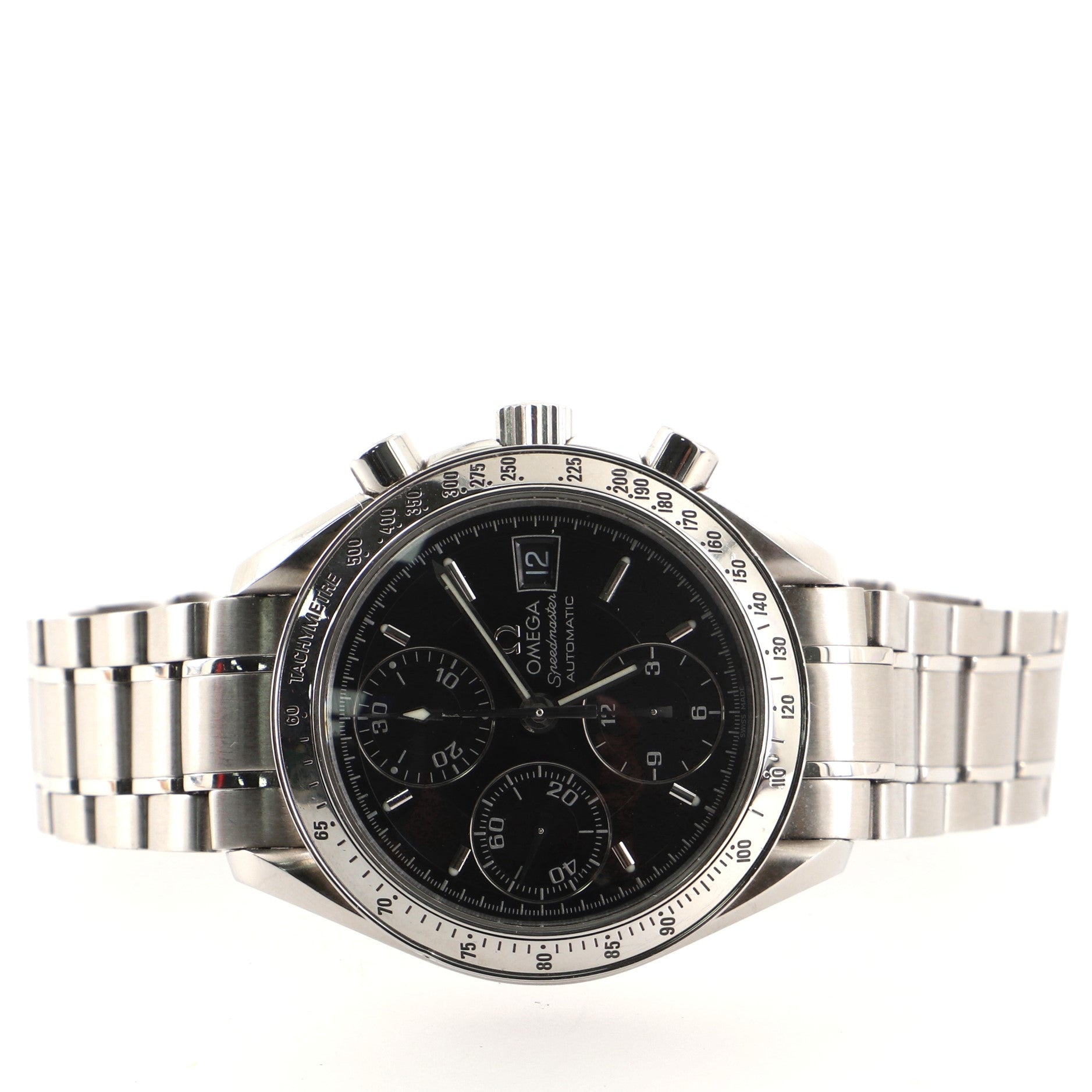 Omega Speedmaster Day-Date Chronograph Automatic Watch Stainless Steel 39