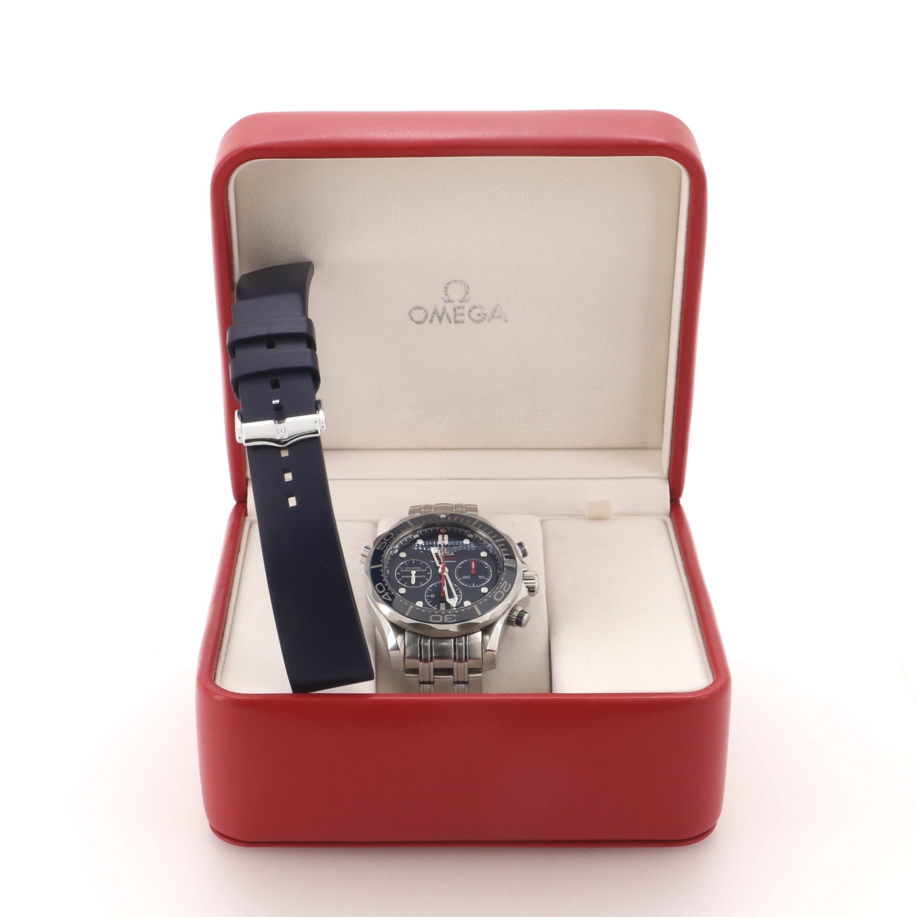 Omega Seamaster Professional Diver 300M Co-Axial Chronometer Chronograph Automatic Watch Stainless Steel 44