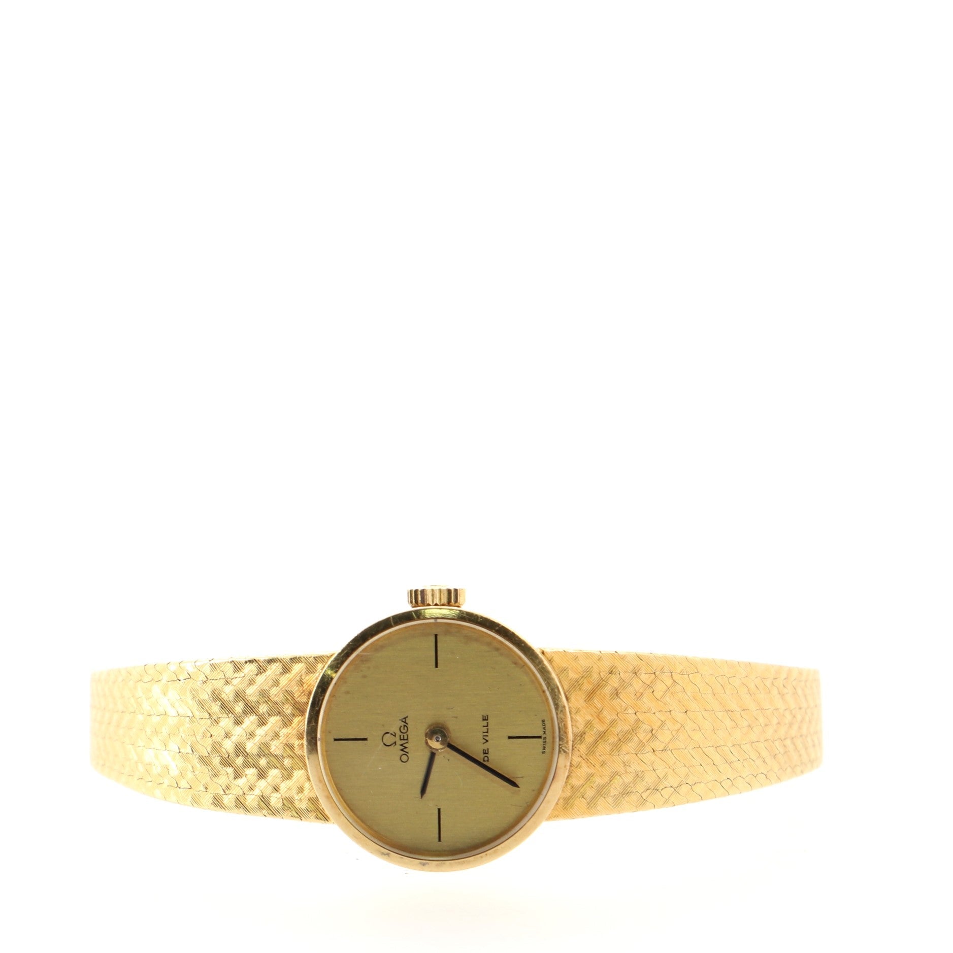 Omega Vintage De Ville Manual Watch Yellow Gold 21