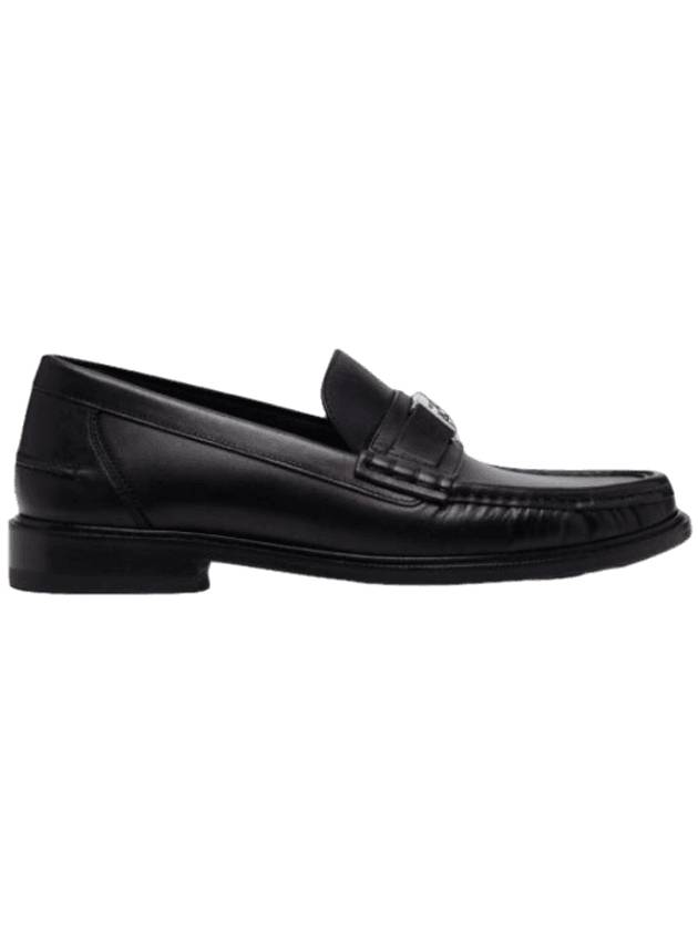 Fendi FF Square Leather Loafers Black