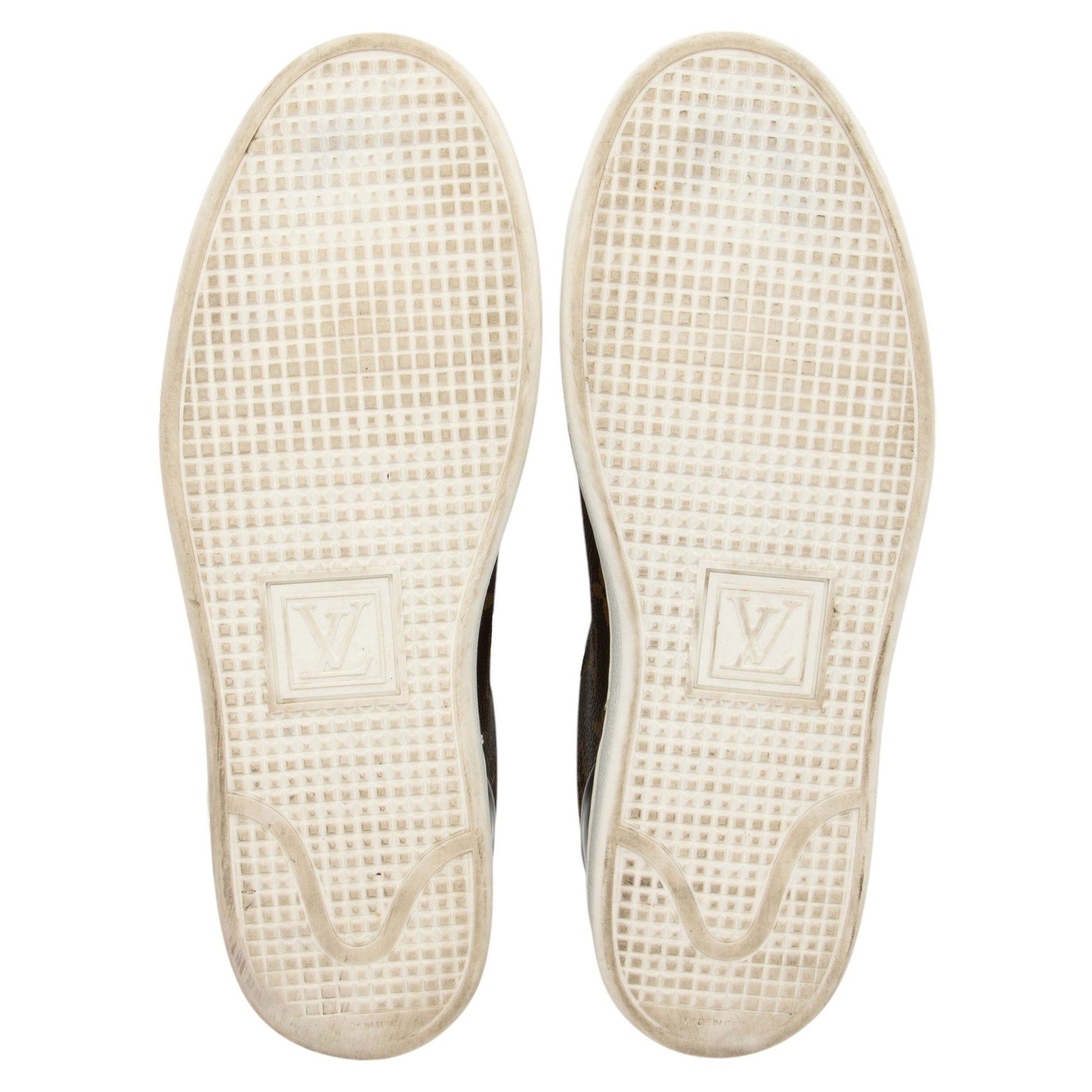 Louis Vuitton Monogram Canvas Patent Leather Front Row Sneakers