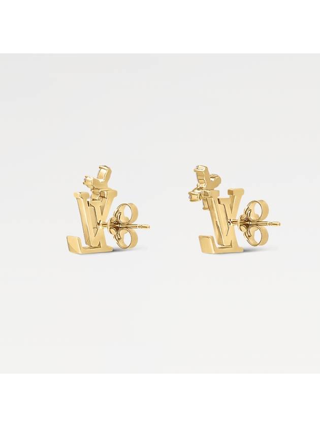 Louis Vuitton LV Iconic Flower Earrings Gold