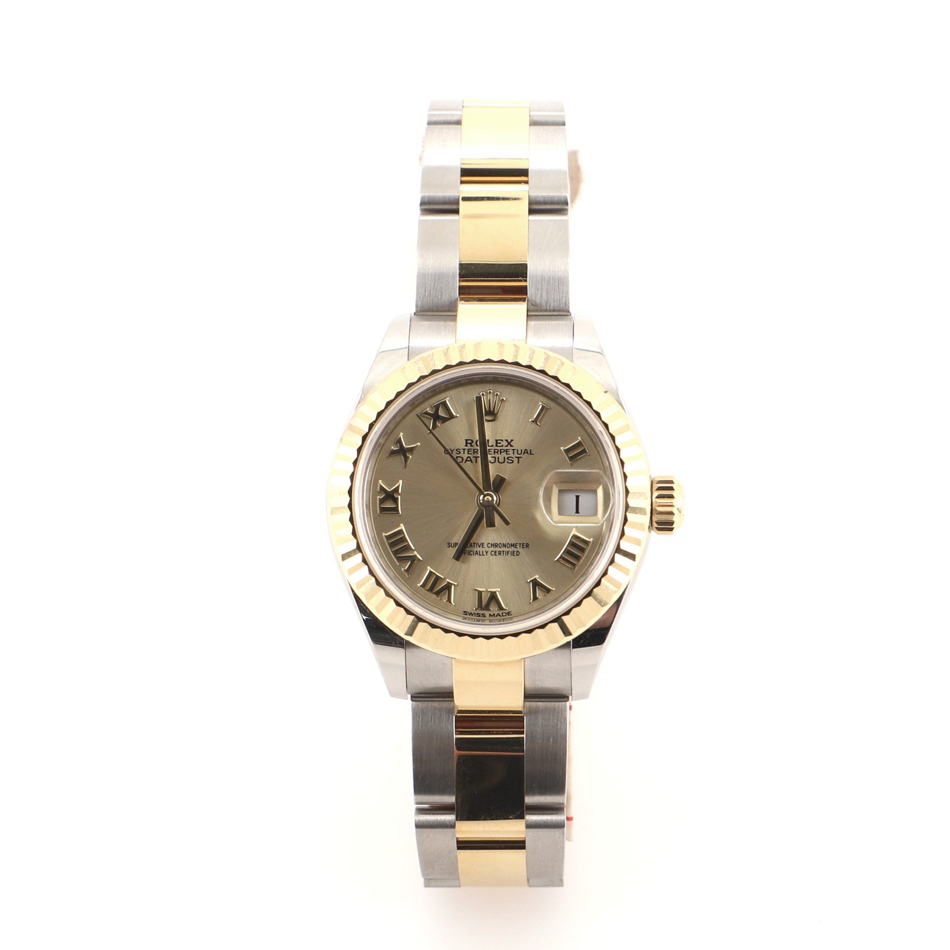Rolex Oyster Perpetual Lady Datejust Automatic Watch Stainless Steel and Yellow Gold 28